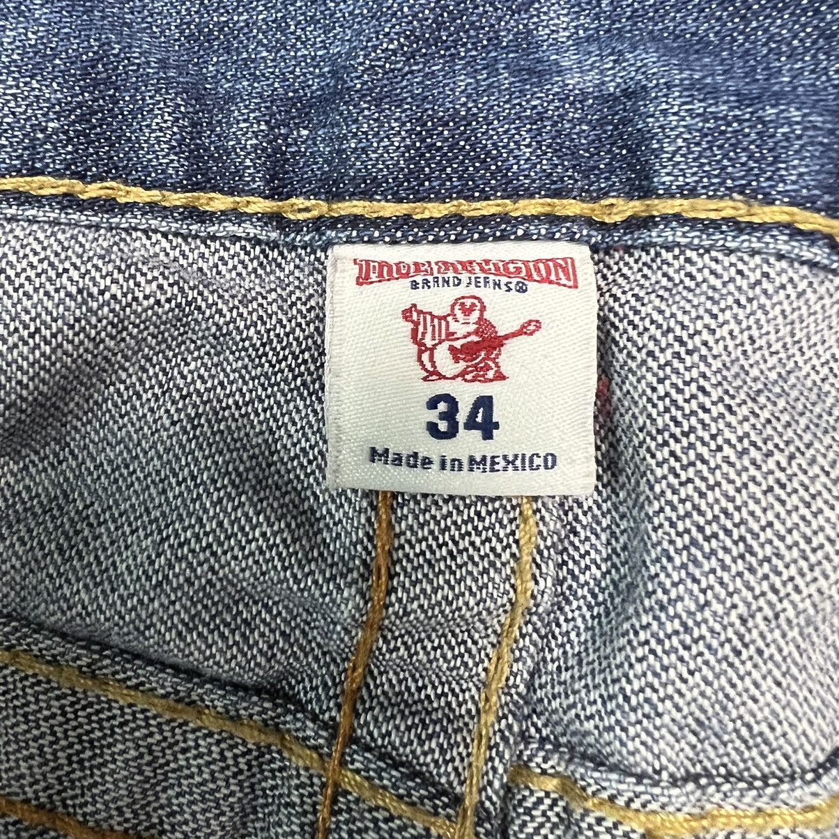 True Religion True Religion Jeans Mens 37x34 Blue Straight Leg Denim Pants Size US 37 - 7 Thumbnail