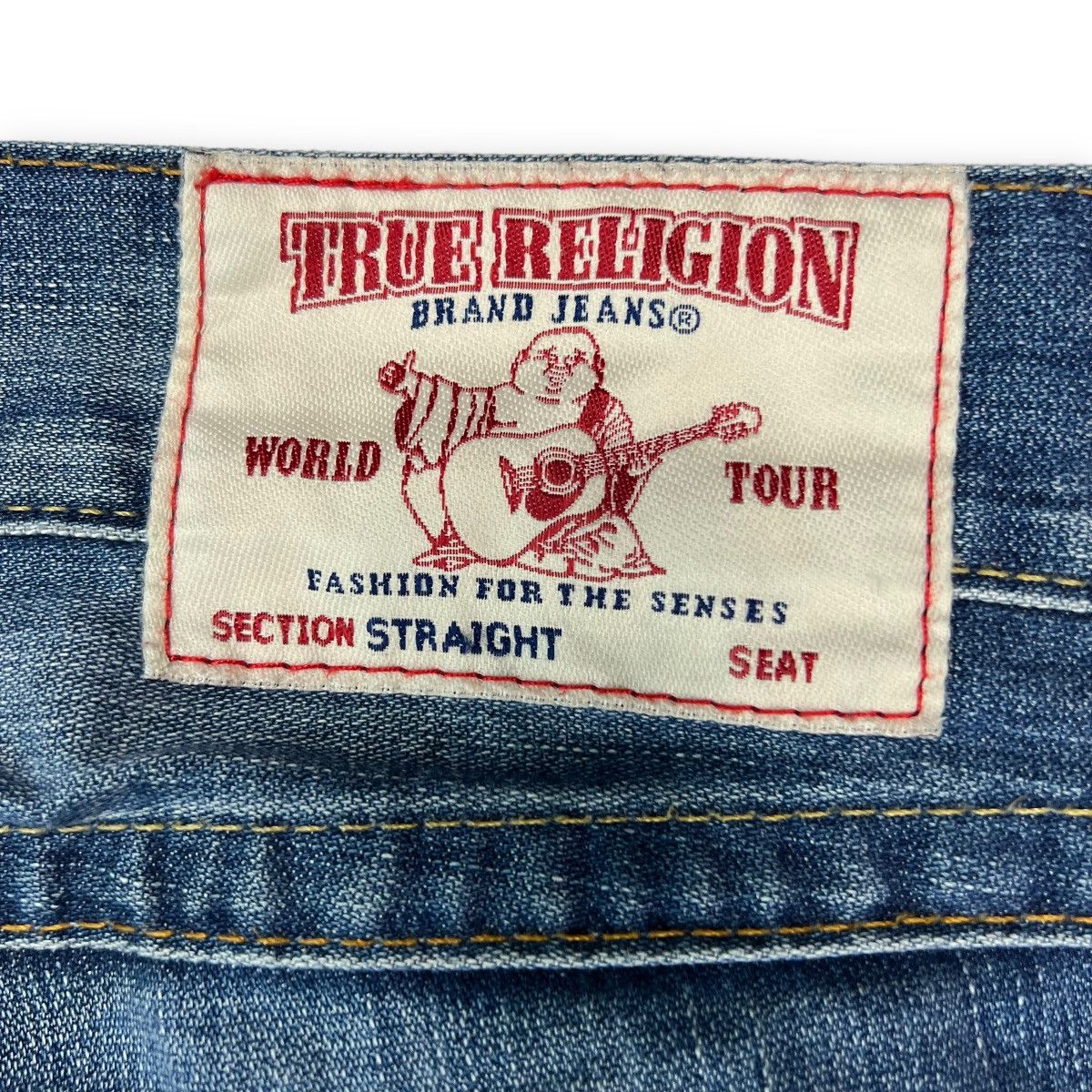 True Religion True Religion Jeans Mens 37x34 Blue Straight Leg Denim Pants Size US 37 - 6 Thumbnail