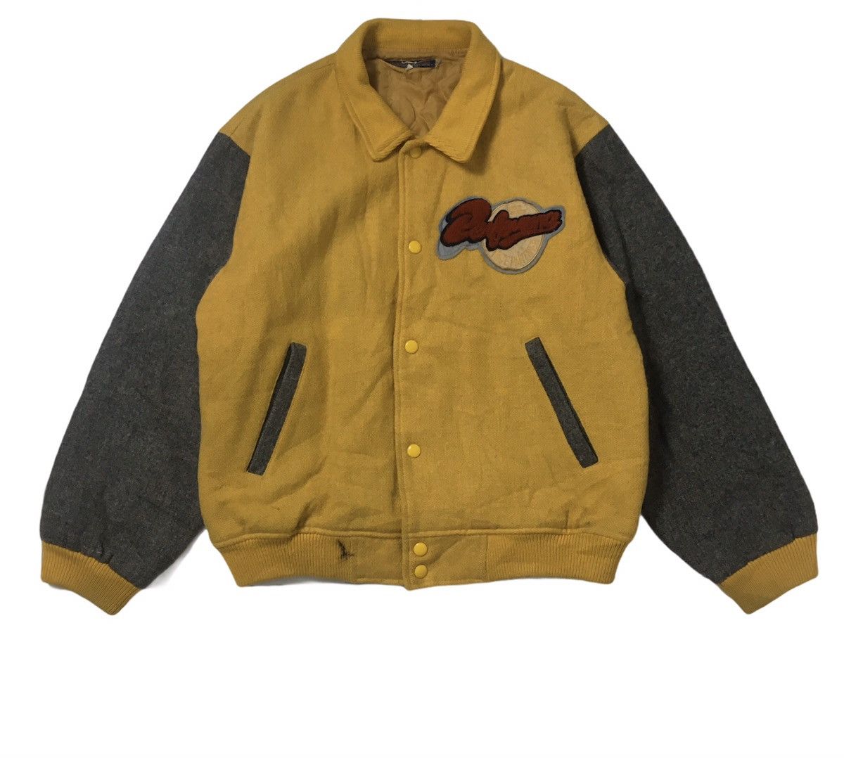 Crocs × Vintage Vintage Crocodile Sports Wool Varsity Button Up Size US M / EU 48-50 / 2 - 1 Thumbnail