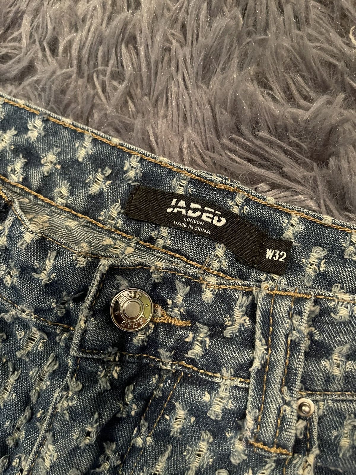 Japanese Brand × Vintage Vintage Y2K Japanese style distressed skater jeans mom fit Size US 32 / EU 48 - 6 Thumbnail