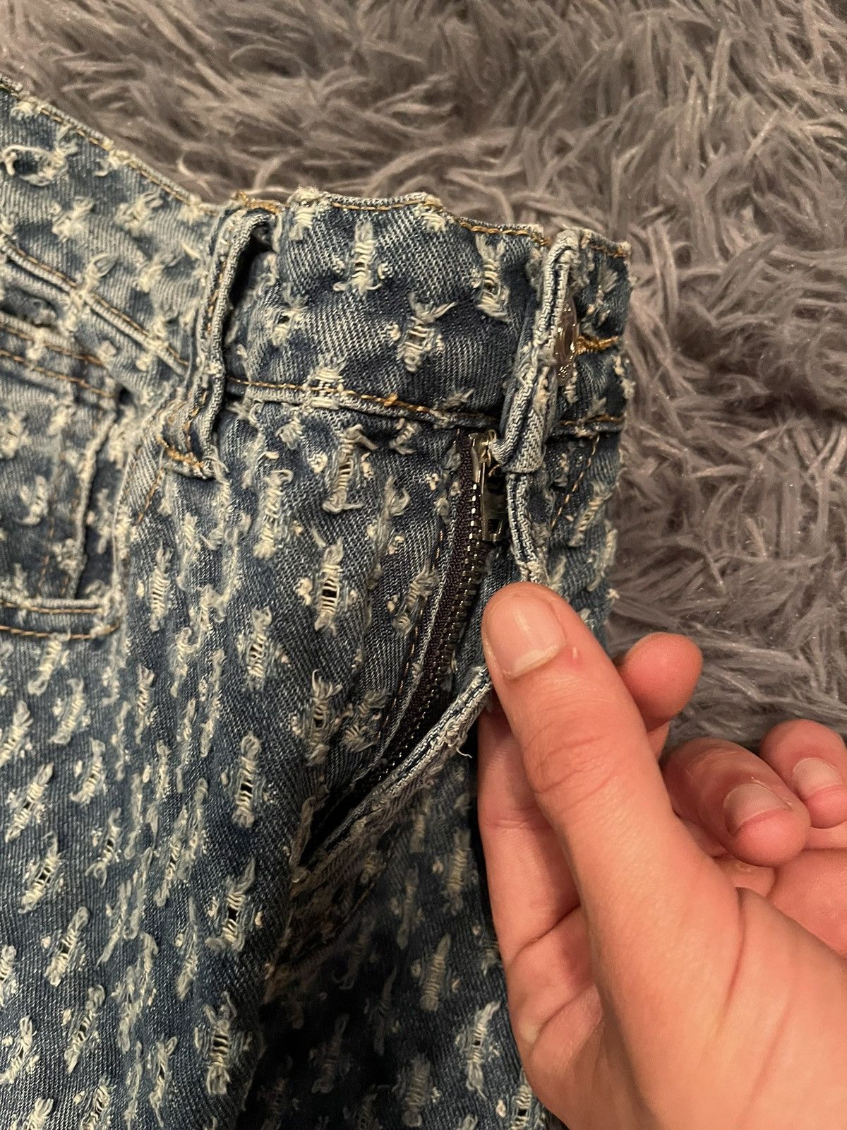Japanese Brand × Vintage Vintage Y2K Japanese style distressed skater jeans mom fit Size US 32 / EU 48 - 9 Thumbnail