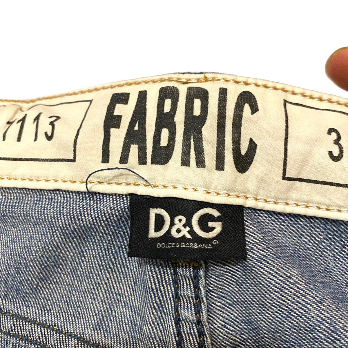 Dolce & Gabbana Rare Dolce and Gabbana Five Pocket Distressed Ripped Jeans Size US 34 / EU 50 - 11 Thumbnail