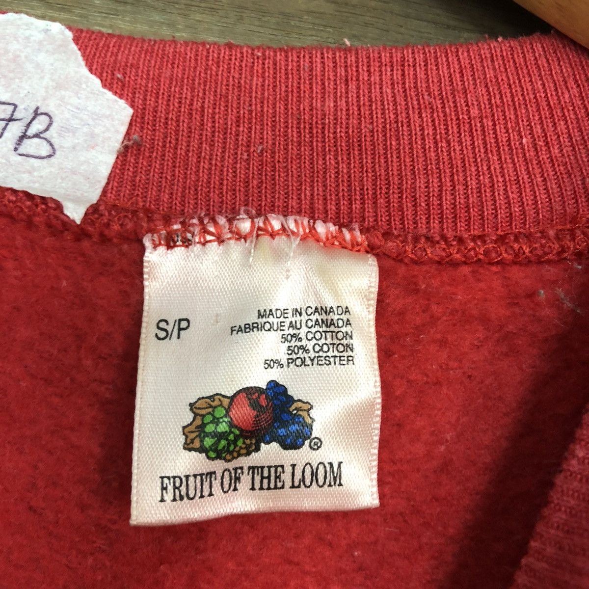 Fruit Of The Loom × Vintage Fruit Of The Loam vintage Red Sweatshirt #417B Size US M / EU 48-50 / 2 - 11 Thumbnail