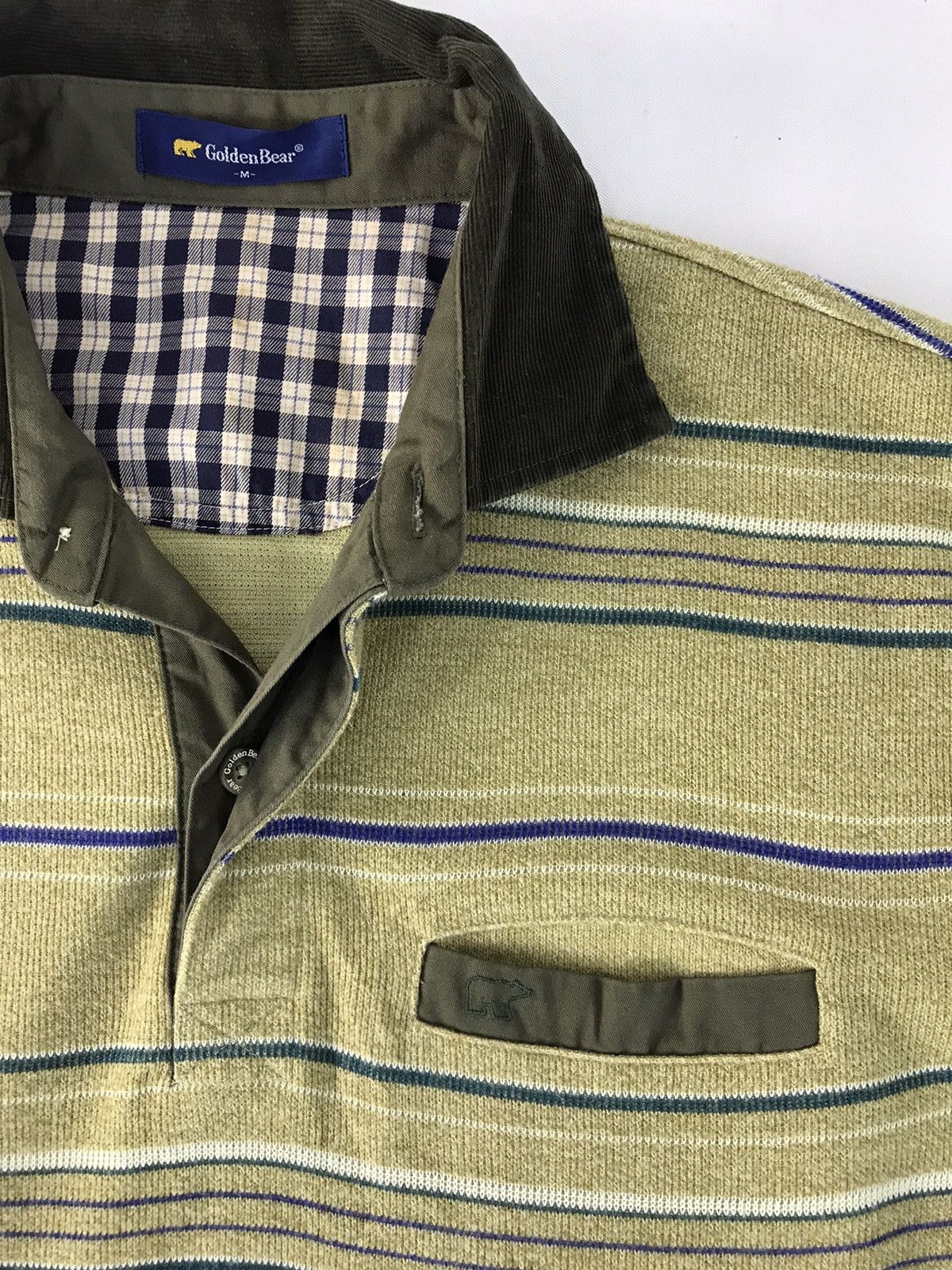 Golden Bear × Vintage Vintage GoldenBear Design Striped Singgle Pocket Style Size US M / EU 48-50 / 2 - 4 Thumbnail