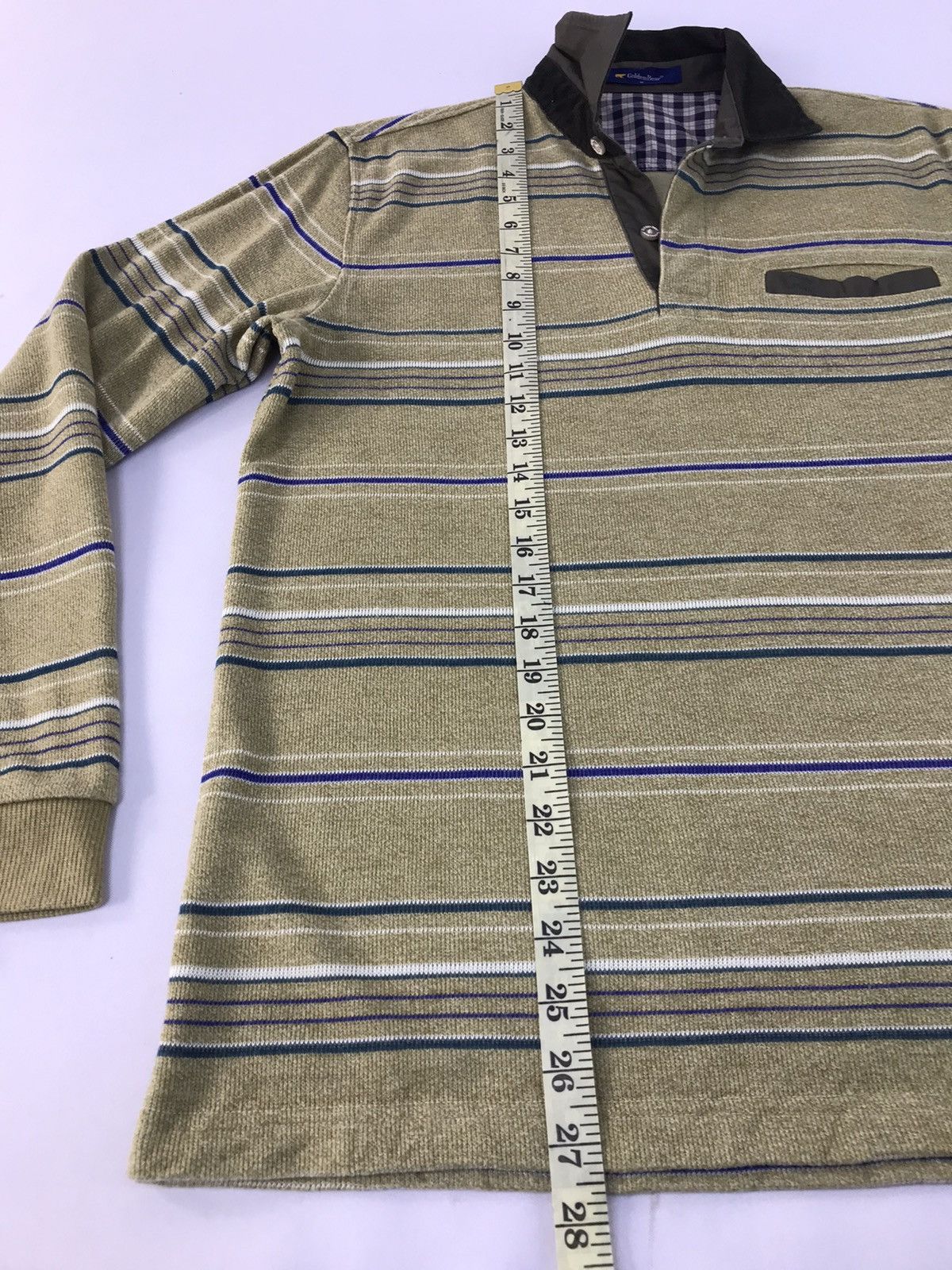 Golden Bear × Vintage Vintage GoldenBear Design Striped Singgle Pocket Style Size US M / EU 48-50 / 2 - 10 Thumbnail