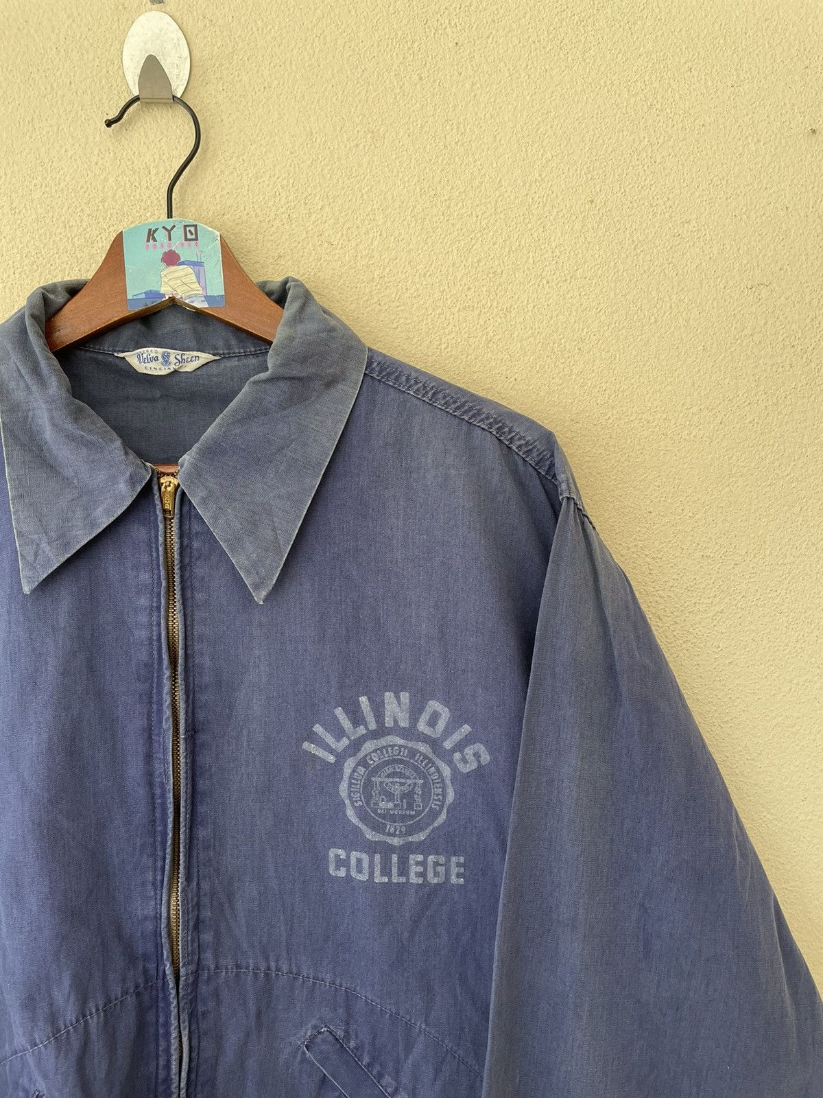 Velva Sheen × Vintage VINTAGE ILLINOIS COLLEGE JACKET Size US L / EU 52-54 / 3 - 5 Thumbnail