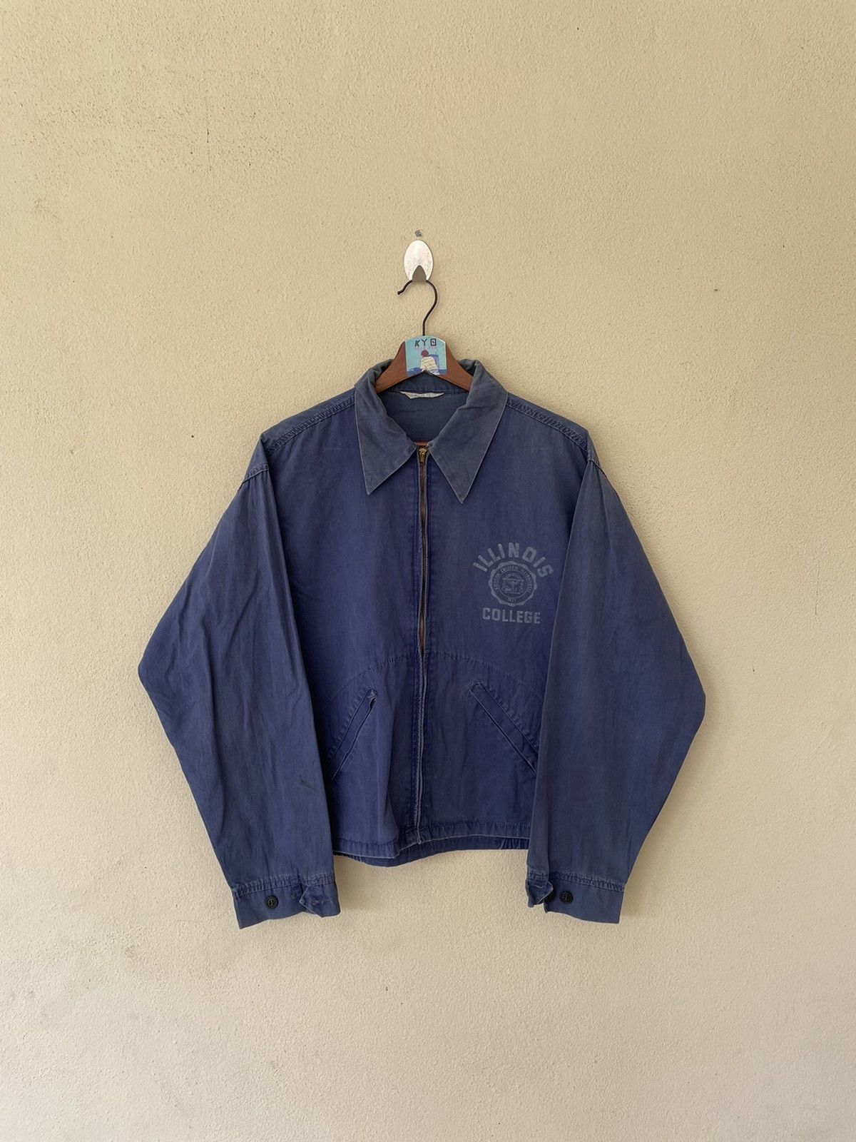 Velva Sheen × Vintage VINTAGE ILLINOIS COLLEGE JACKET Size US L / EU 52-54 / 3 - 1 Thumbnail
