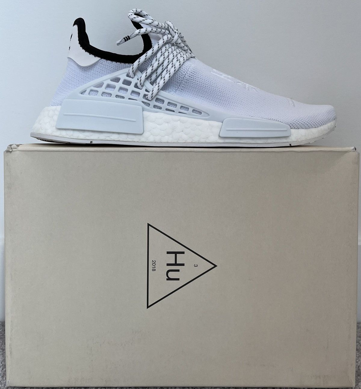 Adidas NMD Hu Pharrell Williams Extra Eye White Size US