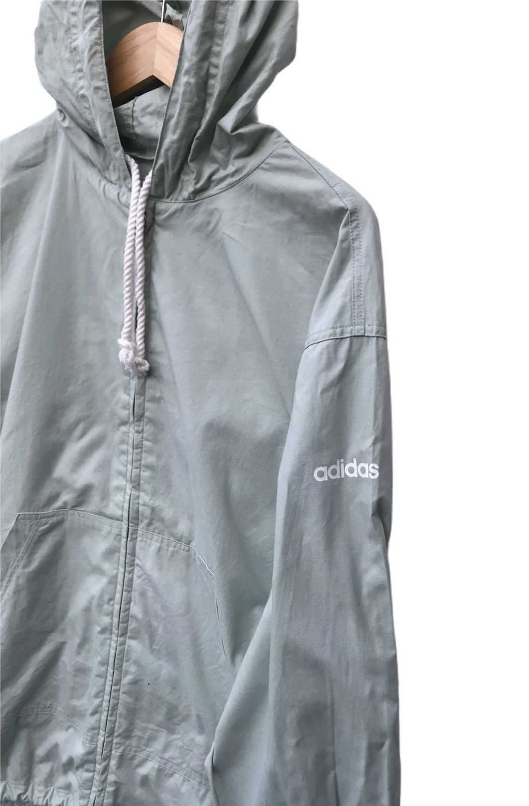 Adidas Vintage Adidas Streetwear Hoodie Jacket Adidas Japan Sweater Size US L / EU 52-54 / 3 - 3 Thumbnail