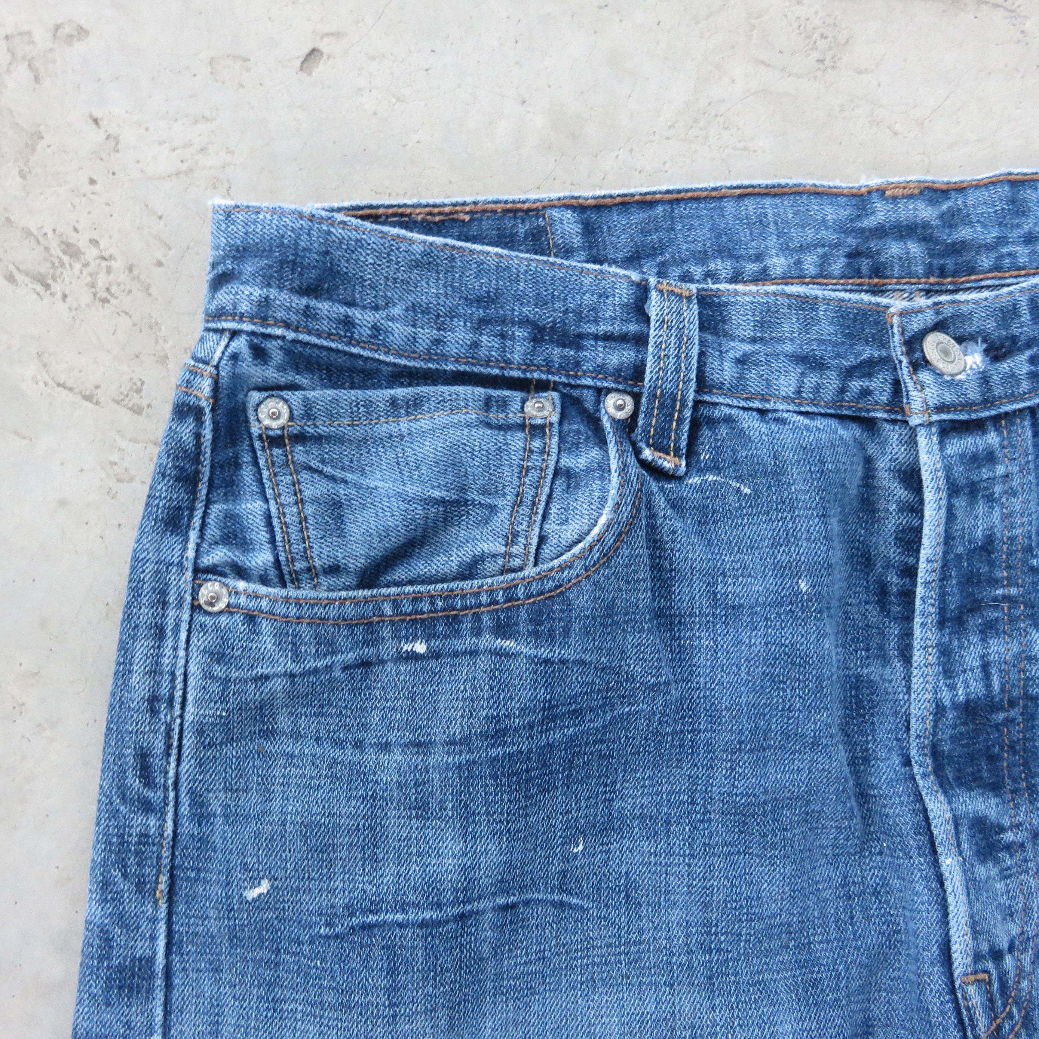 Levi's Vintage Levis 501 Painted Custom Jeans 36x30 Size US 36 / EU 52 - 6 Thumbnail