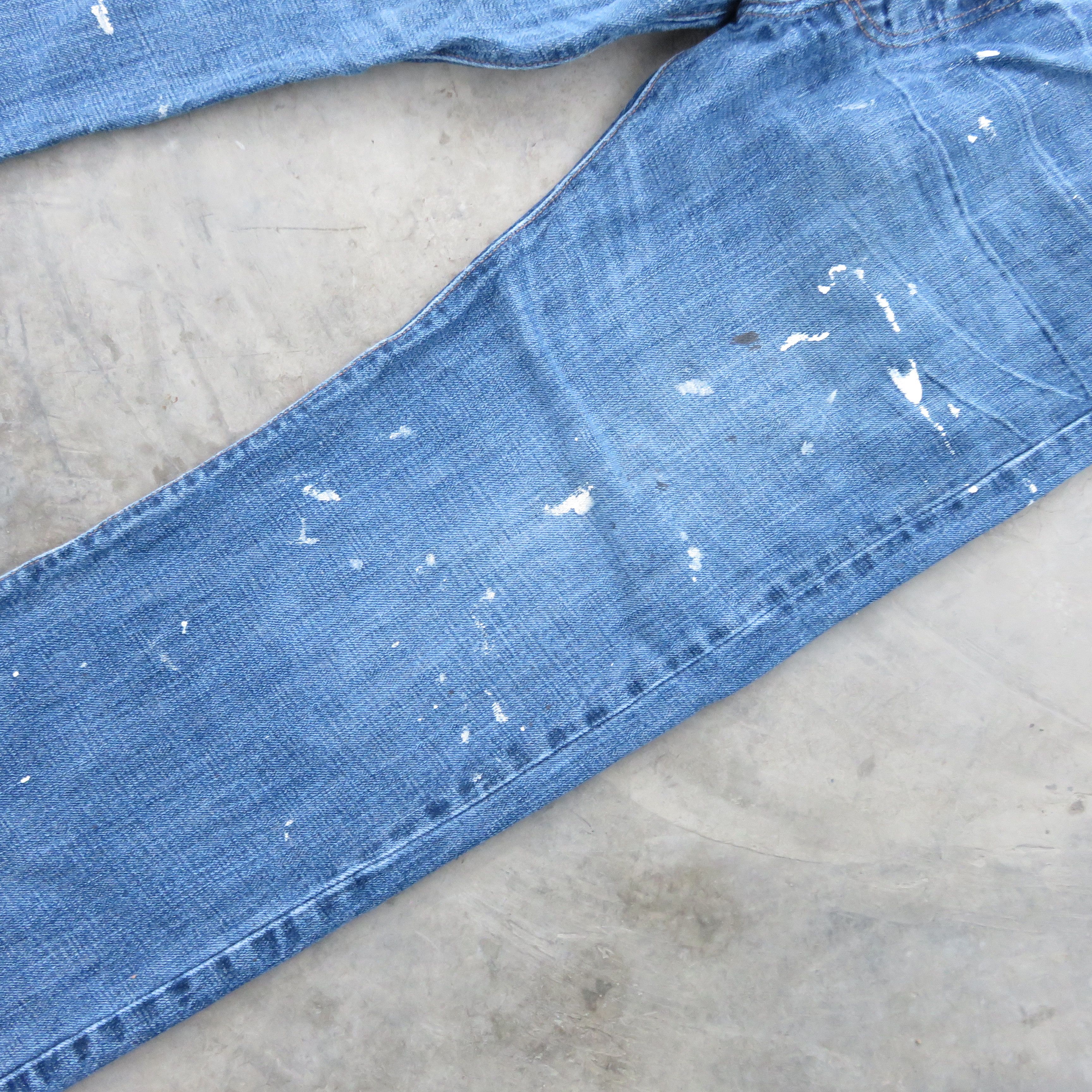 Levi's Vintage Levis 501 Painted Custom Jeans 36x30 Size US 36 / EU 52 - 3 Thumbnail