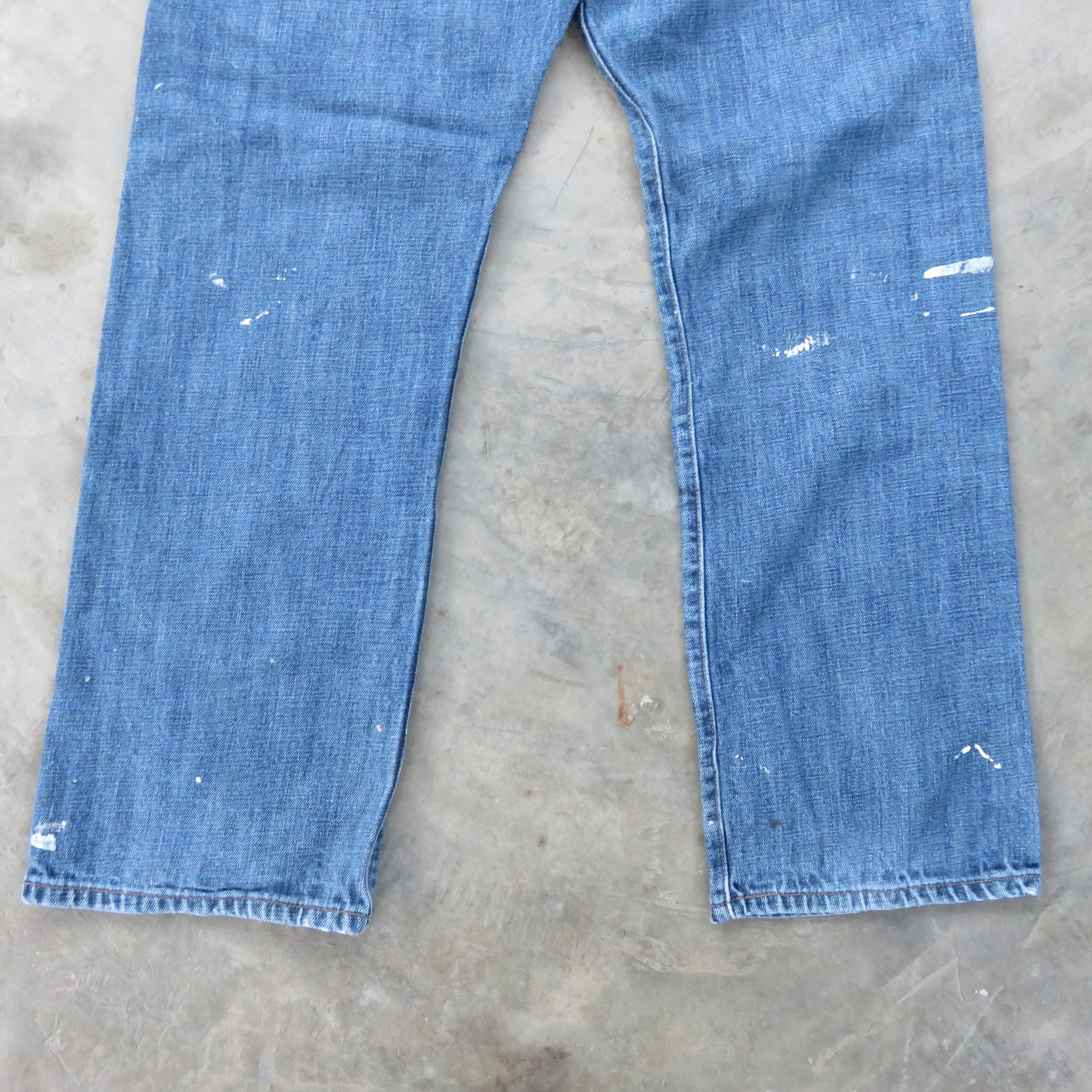 Levi's Vintage Levis 501 Painted Custom Jeans 36x30 Size US 36 / EU 52 - 12 Thumbnail