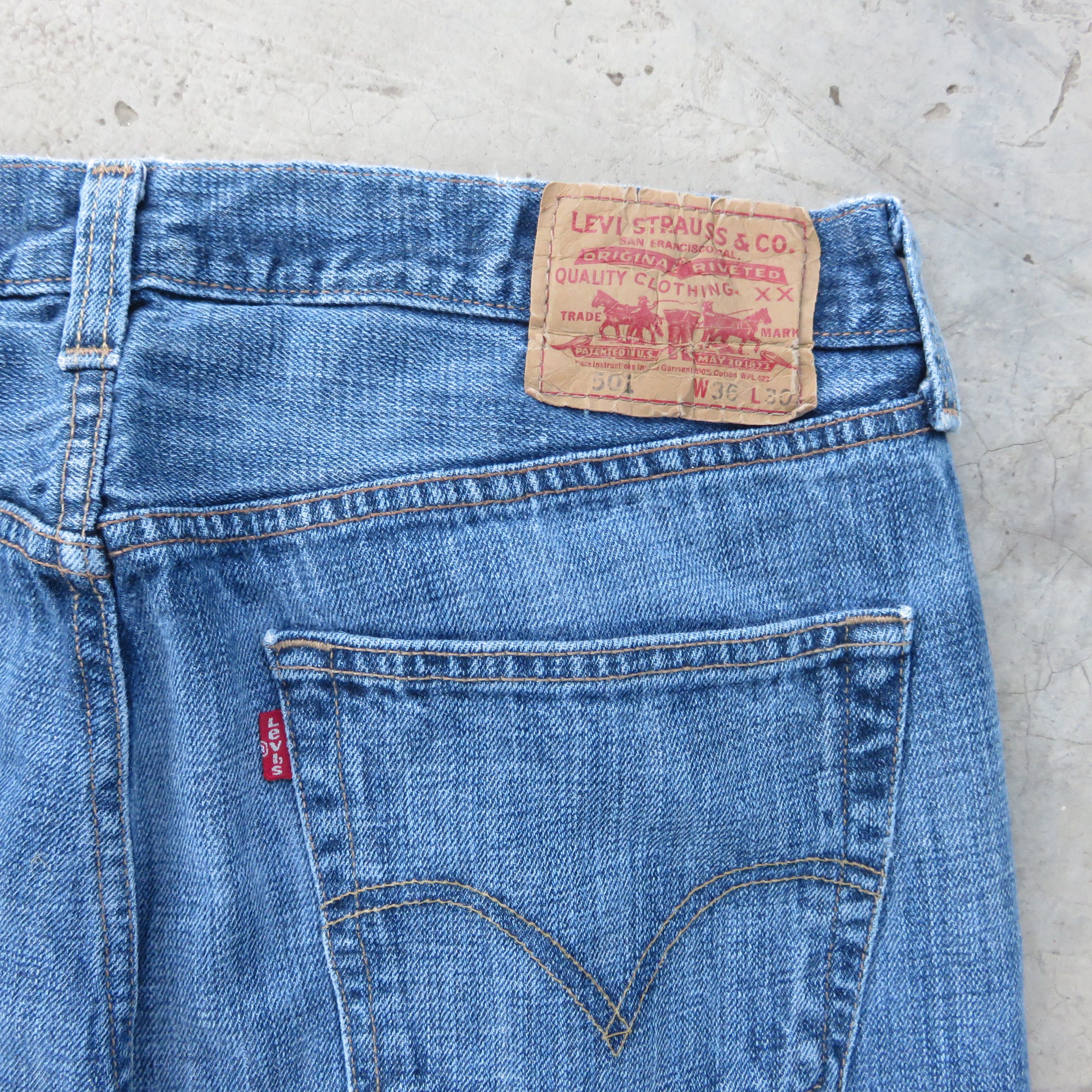 Levi's Vintage Levis 501 Painted Custom Jeans 36x30 Size US 36 / EU 52 - 10 Thumbnail