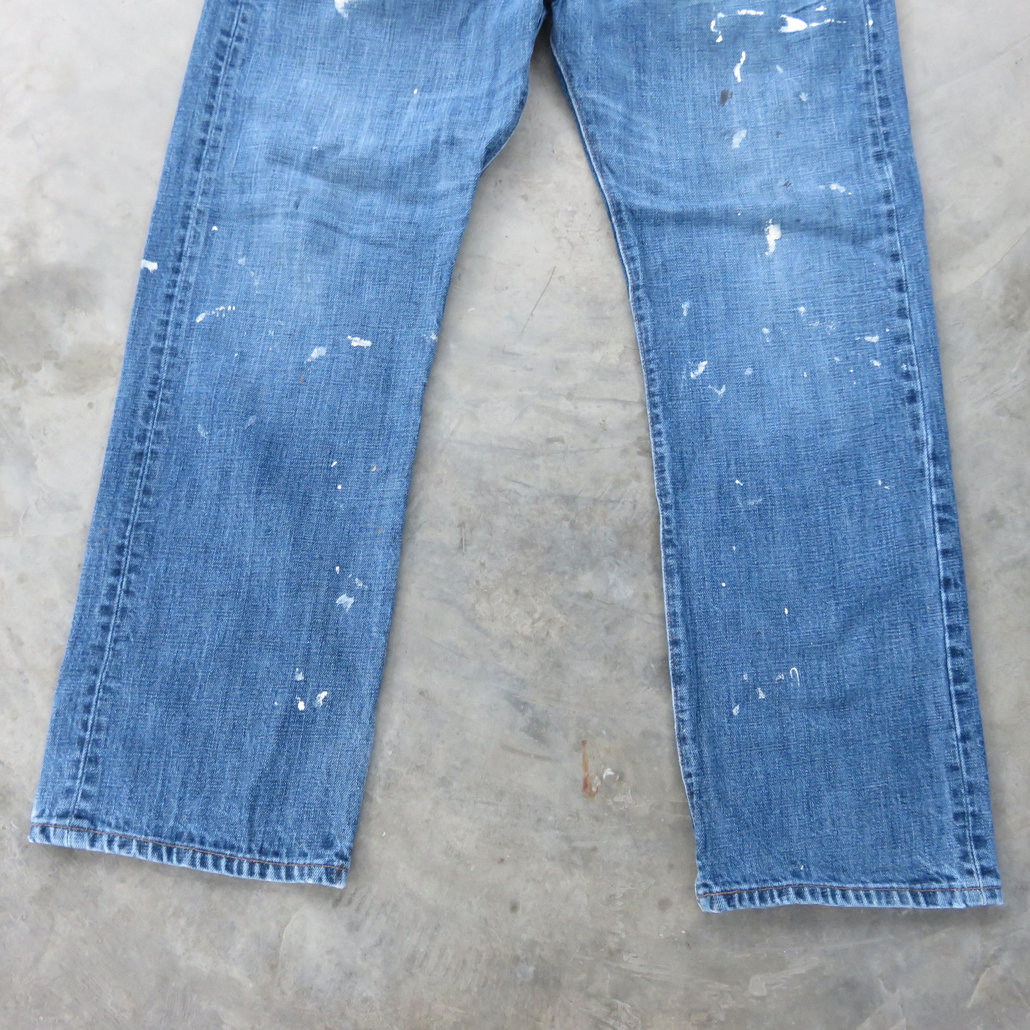 Levi's Vintage Levis 501 Painted Custom Jeans 36x30 Size US 36 / EU 52 - 4 Thumbnail