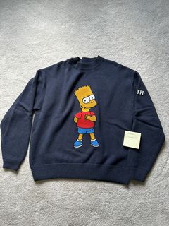 Kith x The Simpsons Cloud Intarsia Sweater | Light Blue| SIZE XL | Free  Shipping