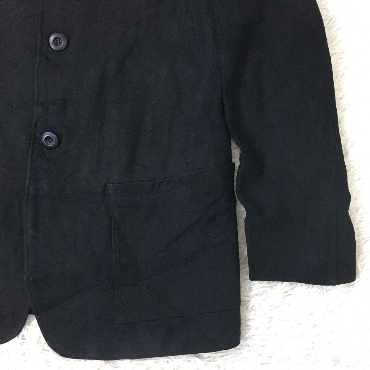Neighborhood NEIGHBORHOOD SUEDE LEATHER BLACK CHORE JACKET Size US M / EU 48-50 / 2 - 4 Thumbnail