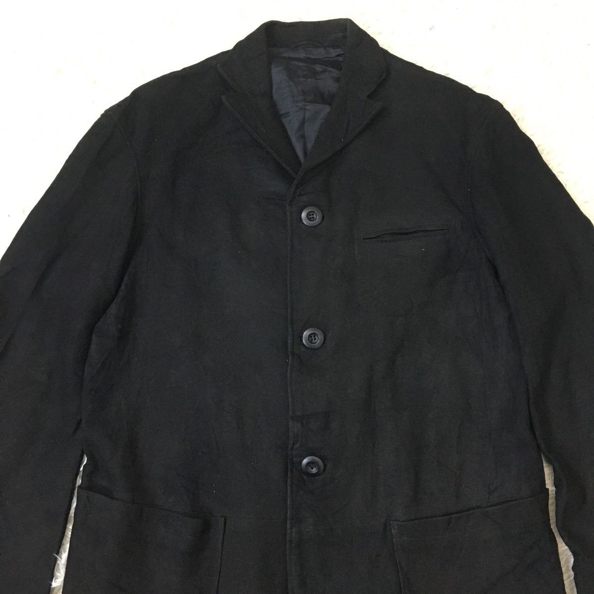 Neighborhood NEIGHBORHOOD SUEDE LEATHER BLACK CHORE JACKET Size US M / EU 48-50 / 2 - 5 Thumbnail