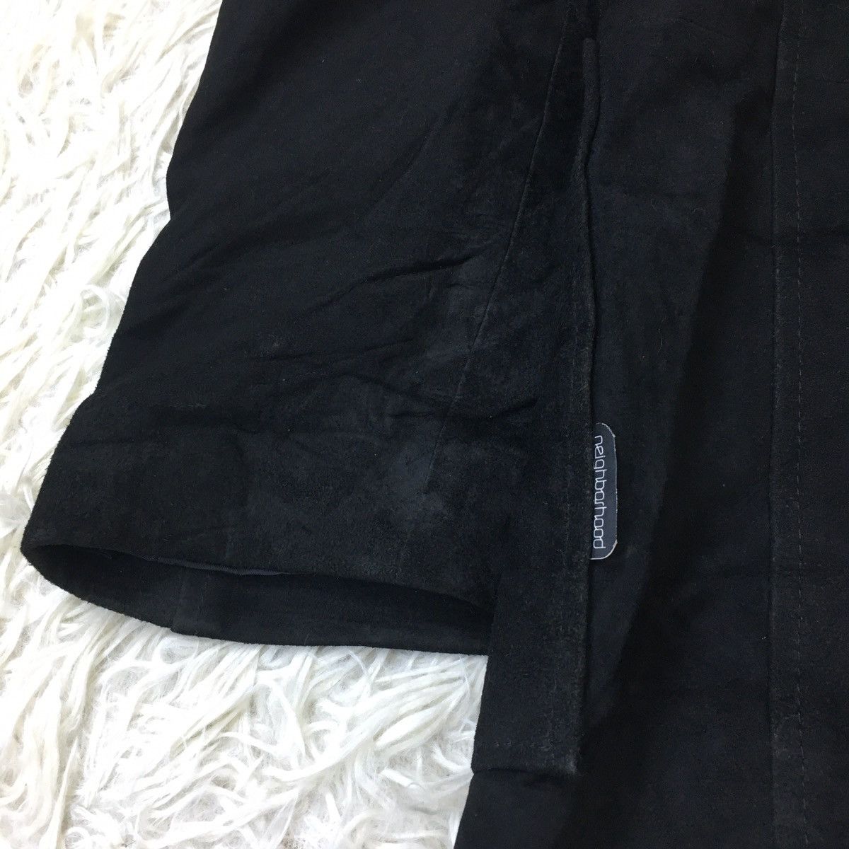 Neighborhood NEIGHBORHOOD SUEDE LEATHER BLACK CHORE JACKET Size US M / EU 48-50 / 2 - 7 Thumbnail