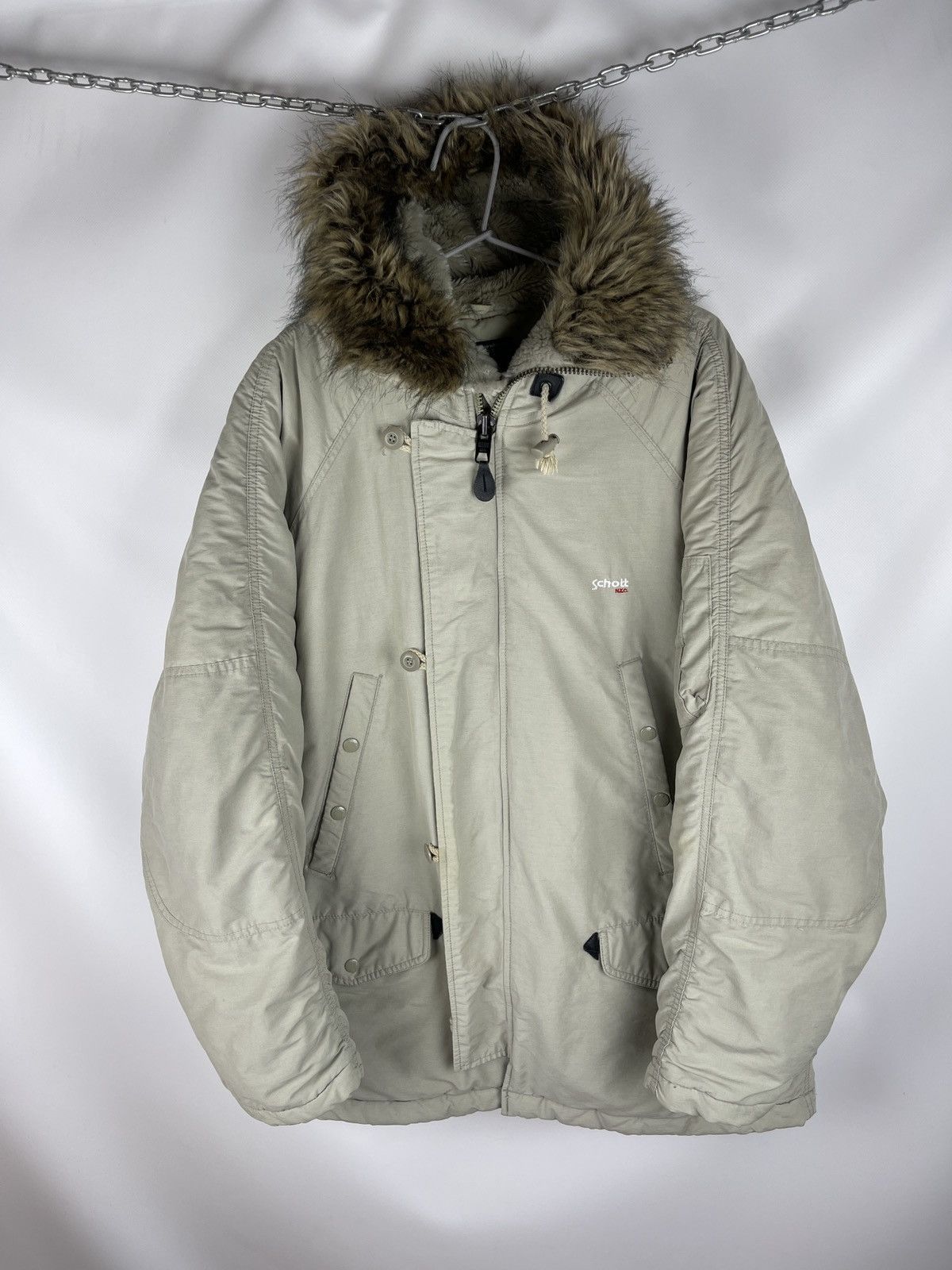 Schott Schott USA vintage N3-B parka extreme cold weather Size US M / EU 48-50 / 2 - 3 Thumbnail