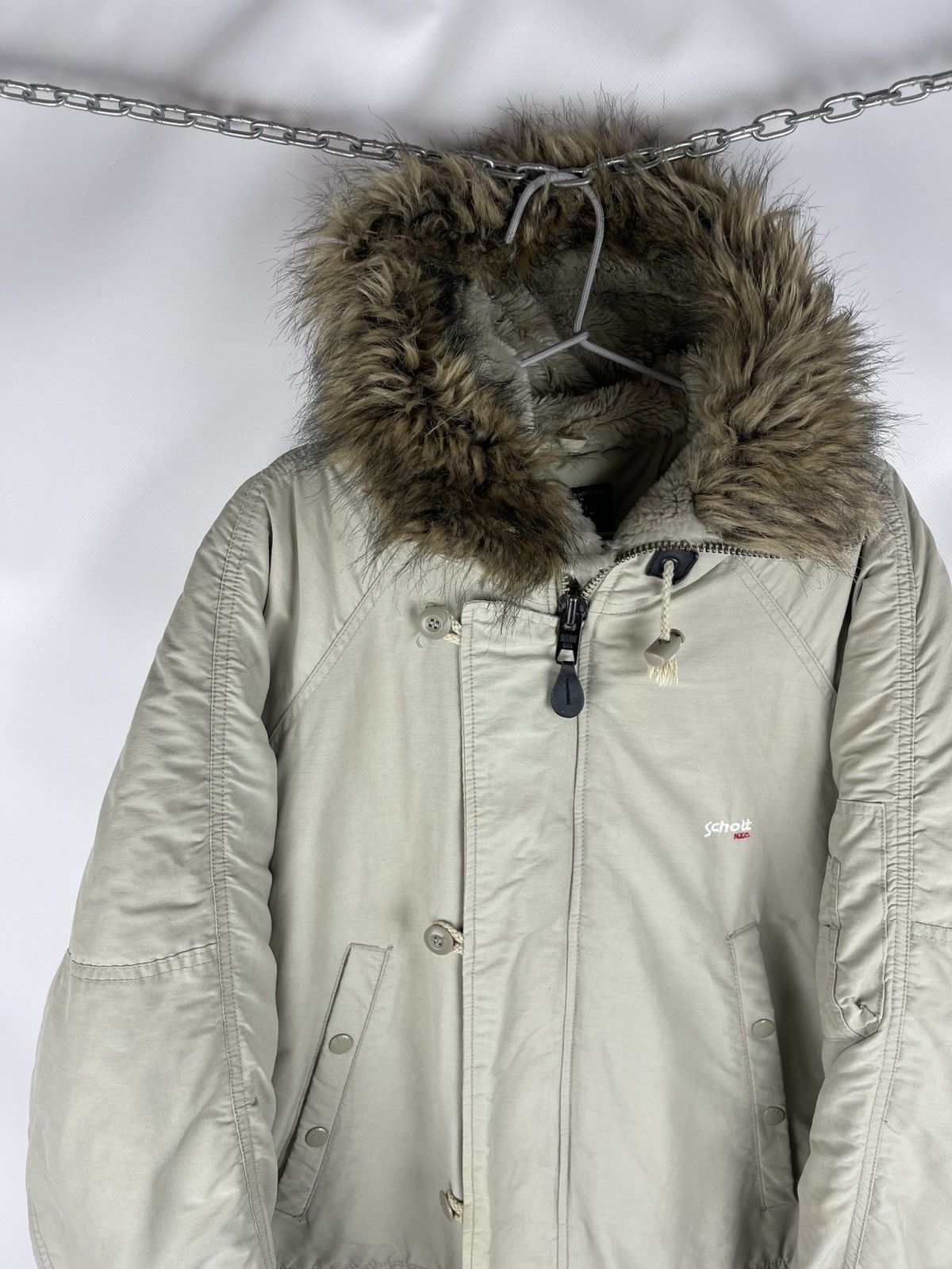Schott Schott USA vintage N3-B parka extreme cold weather Size US M / EU 48-50 / 2 - 4 Thumbnail