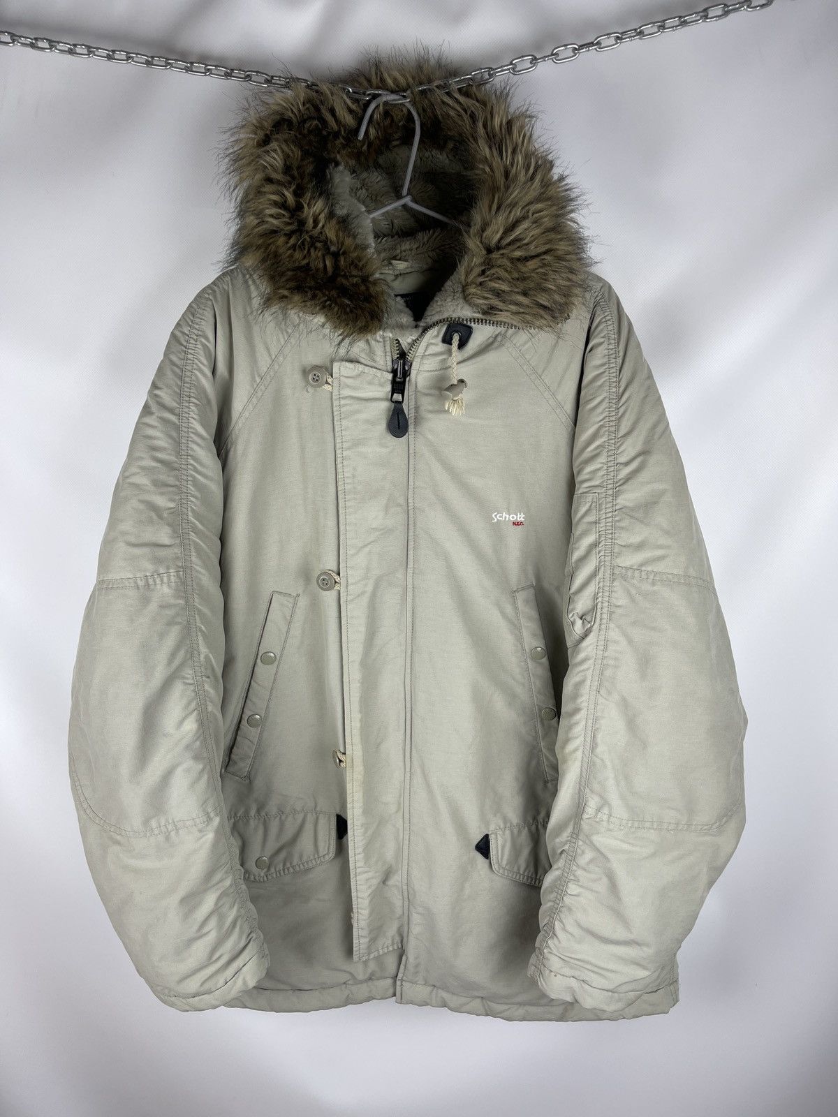 Schott Schott USA vintage N3-B parka extreme cold weather Size US M / EU 48-50 / 2 - 2 Thumbnail