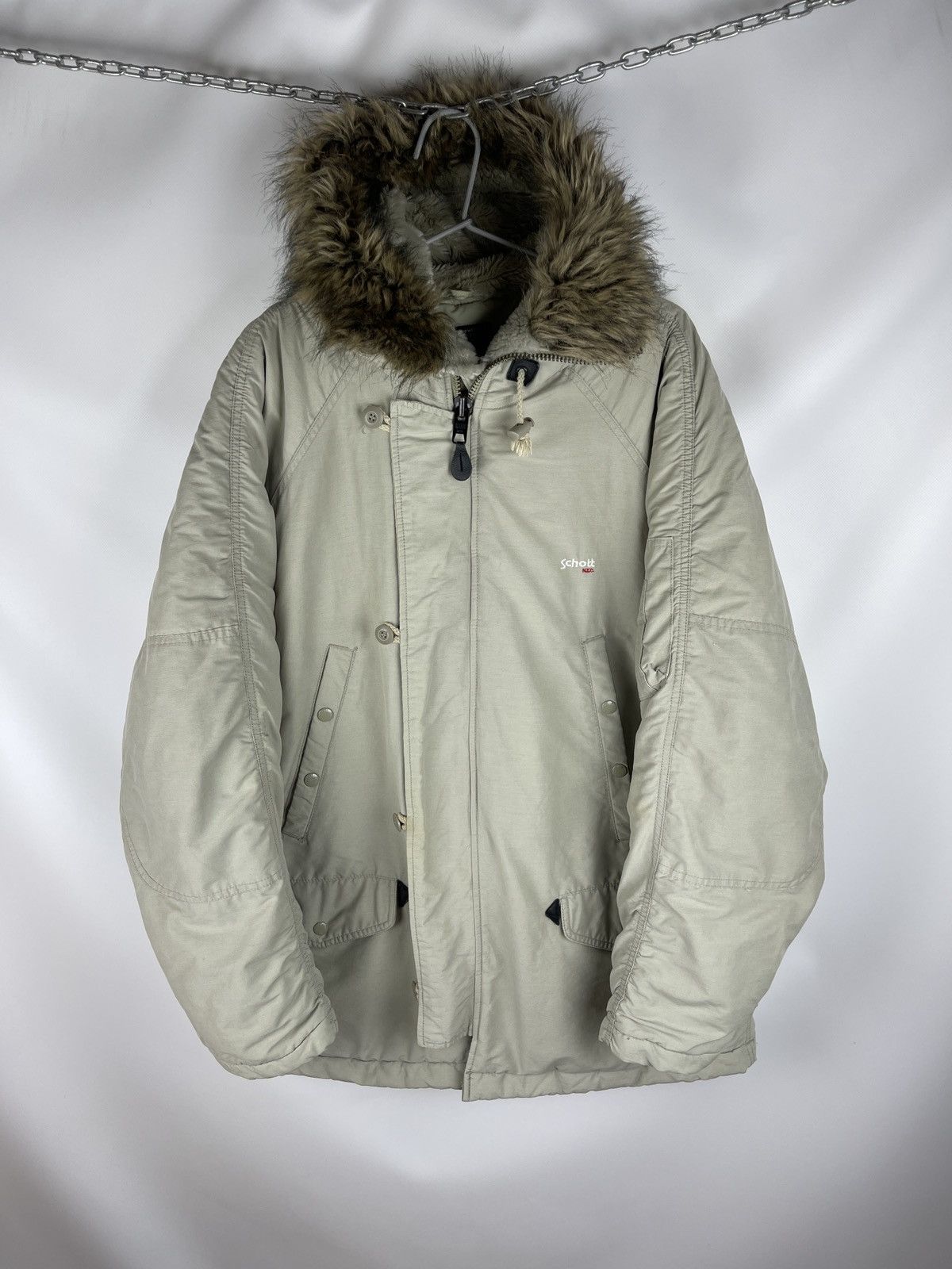 Schott Schott USA vintage N3-B parka extreme cold weather Size US M / EU 48-50 / 2 - 1 Thumbnail