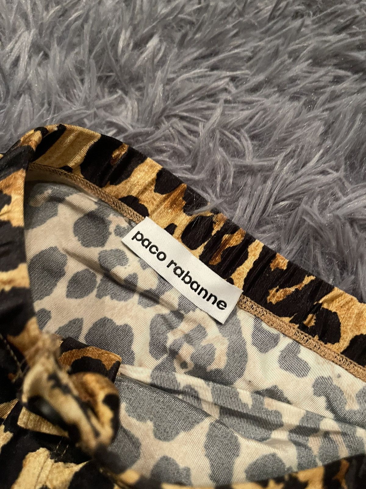 Designer × Paco Rabanne Paco Rabanne tiger leopard print skirt Size 26" / US 2 / IT 38 - 4 Thumbnail