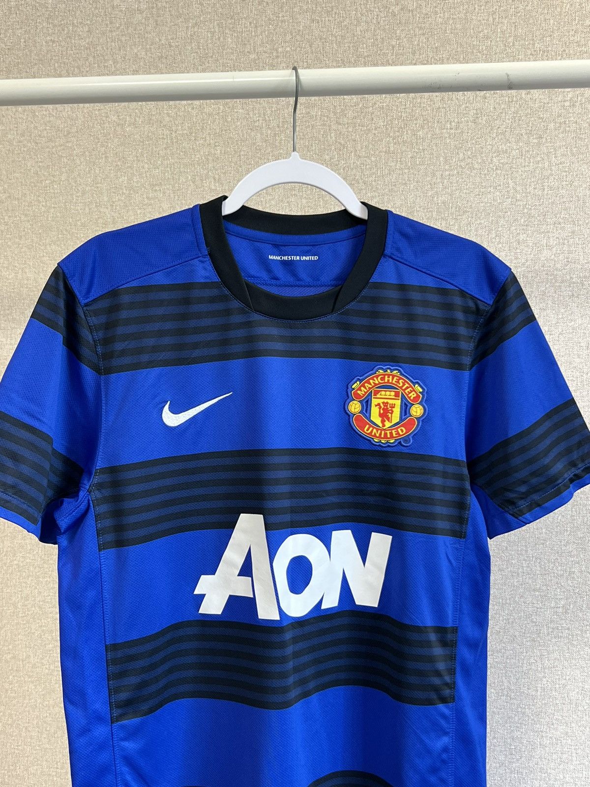 Nike 2011-12 Nike Manchester United blue/black kit jersey Size US M / EU 48-50 / 2 - 2 Thumbnail