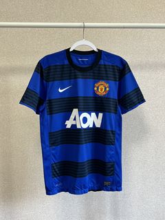 Manchester United 2008-2009 third shirt jersey blue long slevess XXL Nike