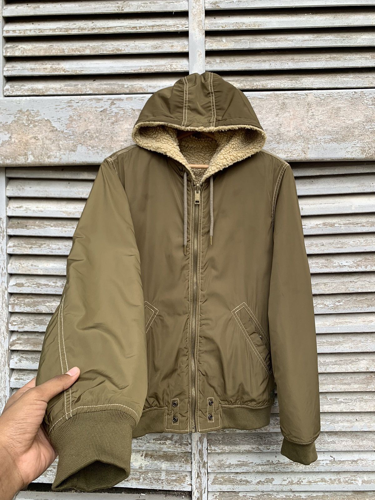 Diesel 🥷DIESEL X TEFLON REVERSIBLE FLEECE X NYLON JACKET Size US M / EU 48-50 / 2 - 10 Thumbnail