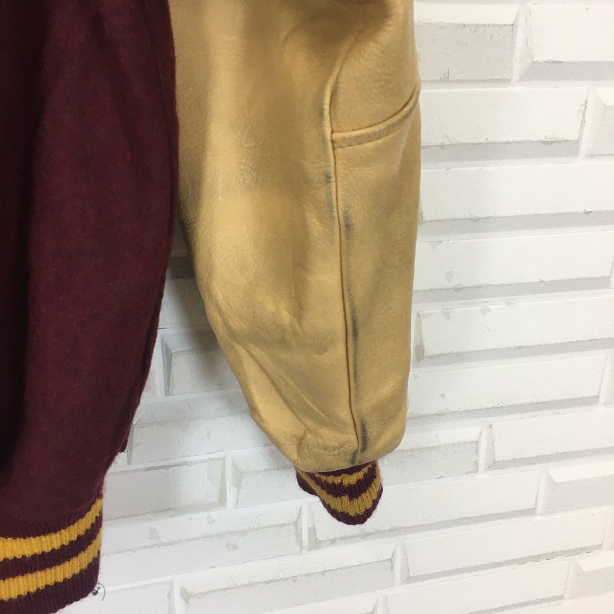 Japanese Brand Japanese Leather Sleeve Varsity Size US M / EU 48-50 / 2 - 8 Thumbnail