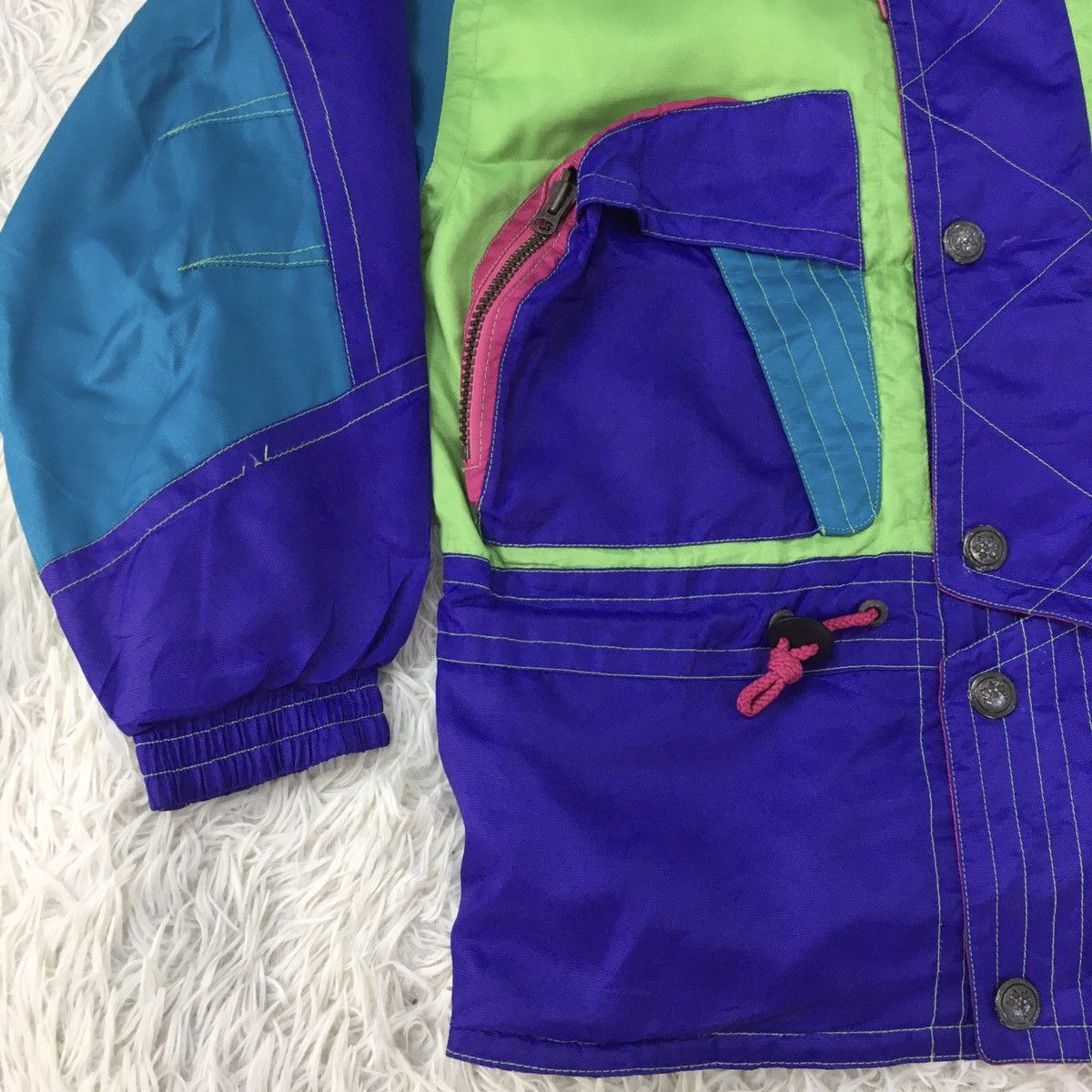 Other Caronil Colour Block Winter Jacket Size US L / EU 52-54 / 3 - 3 Thumbnail
