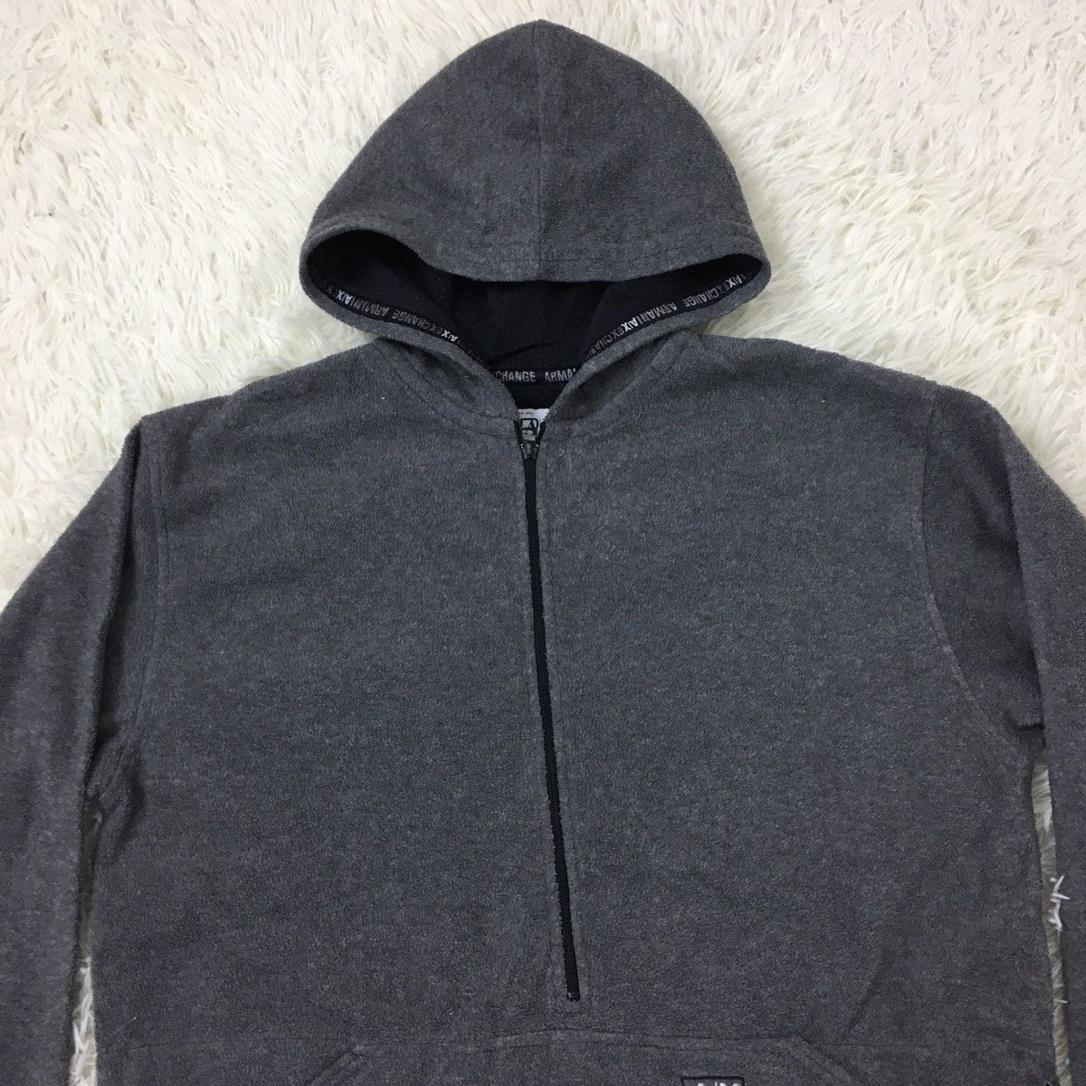 Armani Exchange Armani Exchange 1/2 Zip Up Hoodie Fleece Size US M / EU 48-50 / 2 - 4 Thumbnail