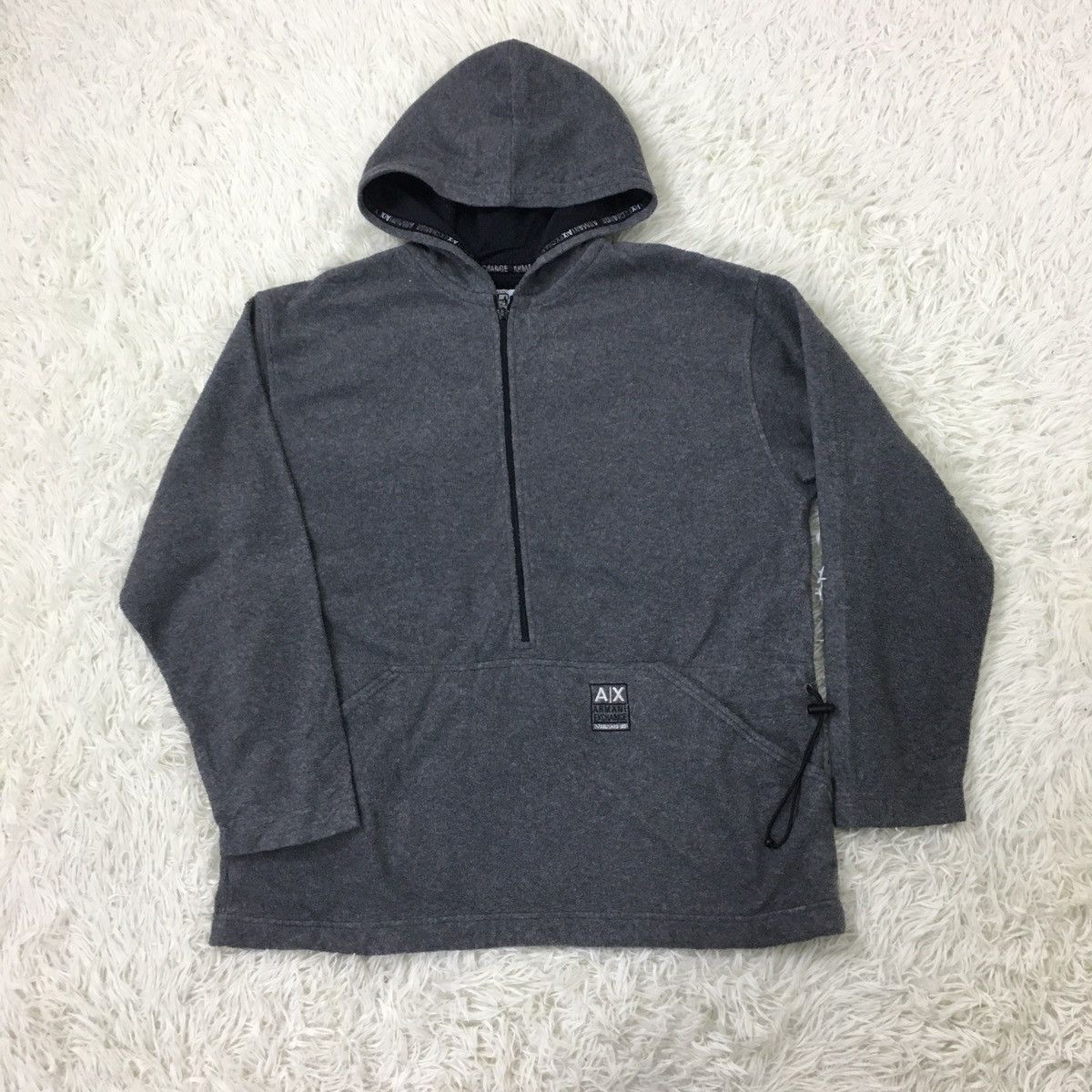 Armani Exchange Armani Exchange 1/2 Zip Up Hoodie Fleece Size US M / EU 48-50 / 2 - 1 Thumbnail