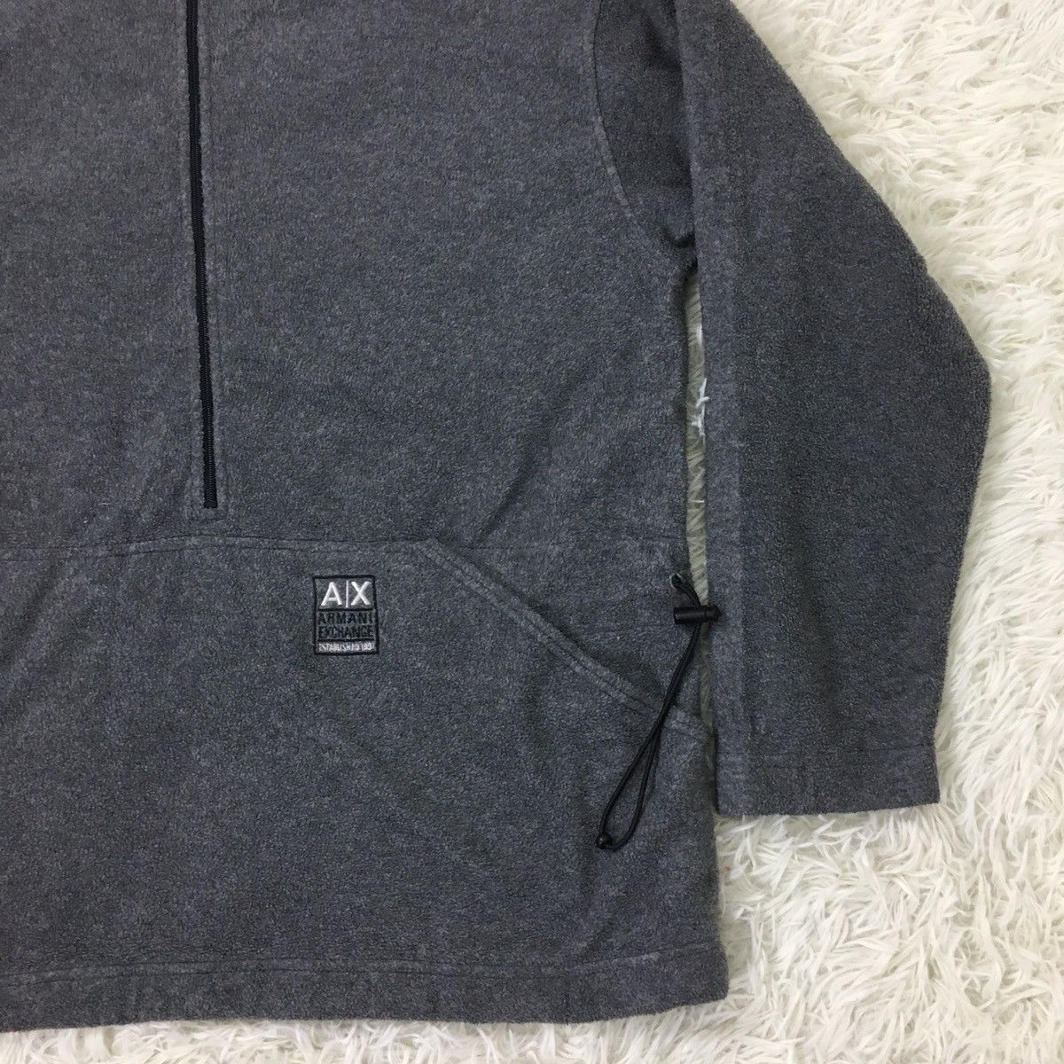 Armani Exchange Armani Exchange 1/2 Zip Up Hoodie Fleece Size US M / EU 48-50 / 2 - 3 Thumbnail