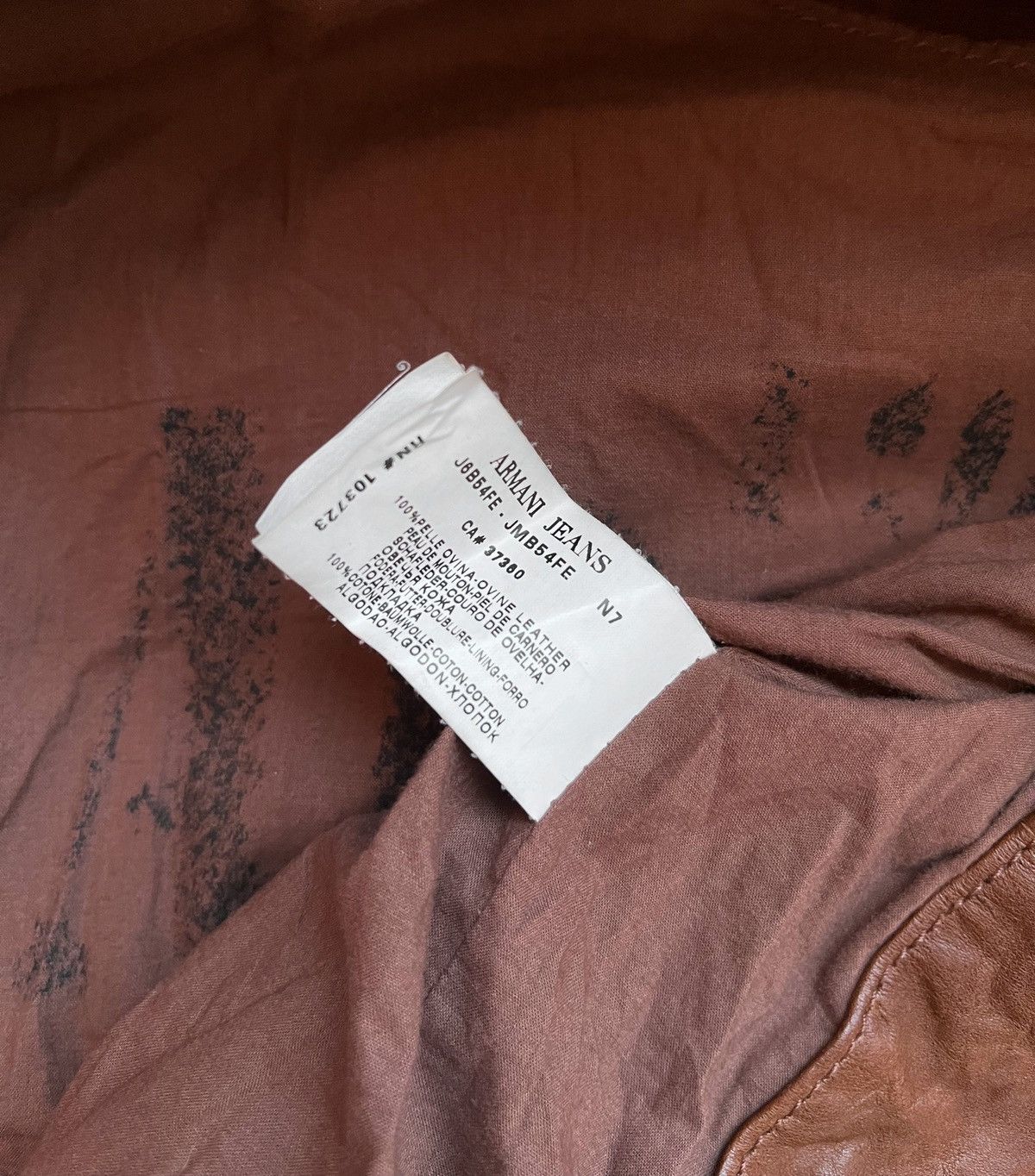 Armani Armani Leather Jacket Size US M / EU 48-50 / 2 - 15 Thumbnail