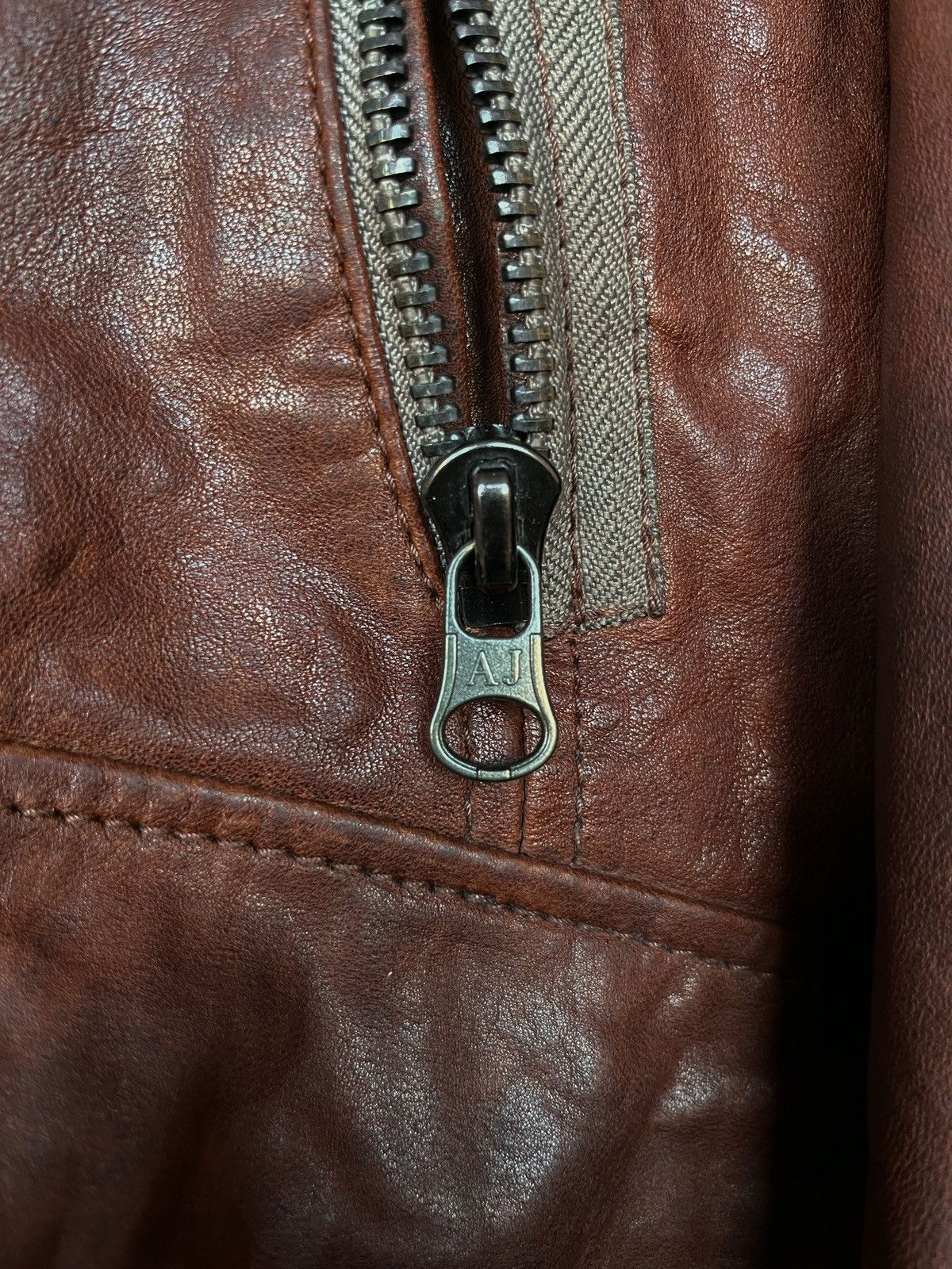 Armani Armani Leather Jacket Size US M / EU 48-50 / 2 - 10 Thumbnail