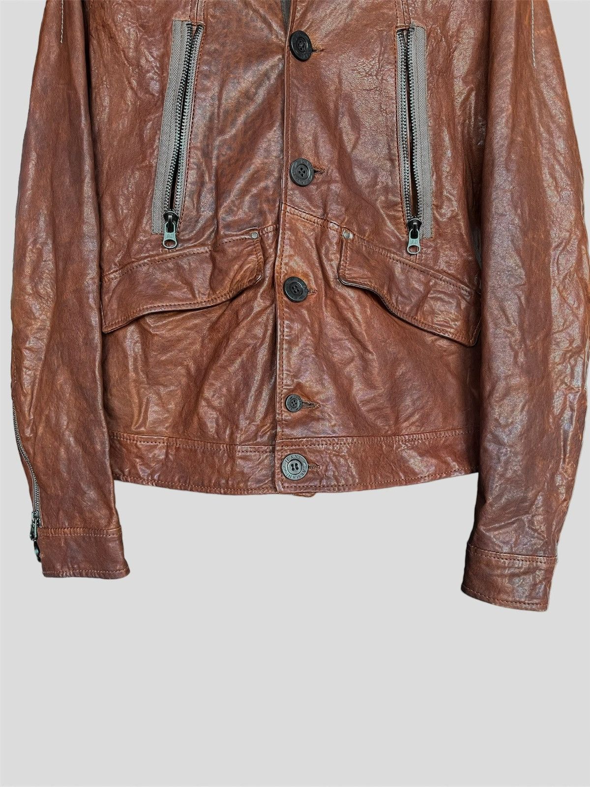 Armani Armani Leather Jacket Size US M / EU 48-50 / 2 - 5 Thumbnail