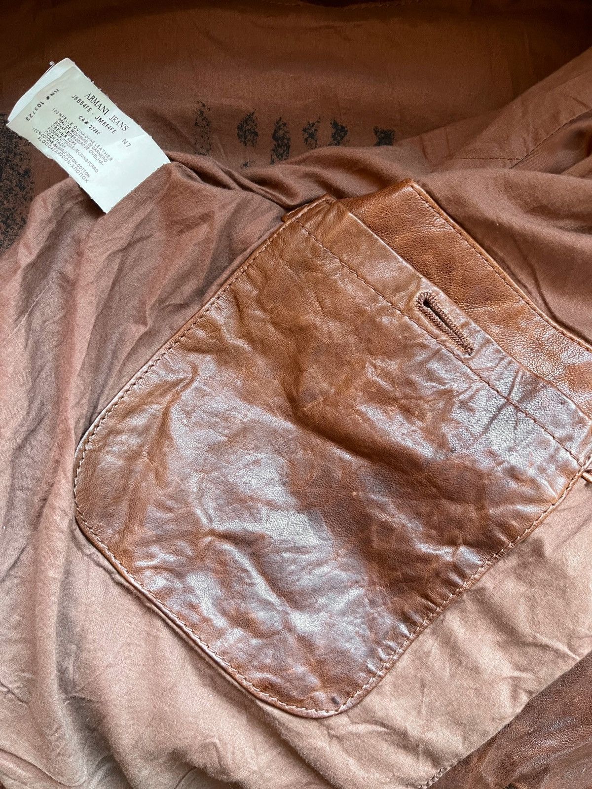 Armani Armani Leather Jacket Size US M / EU 48-50 / 2 - 14 Thumbnail