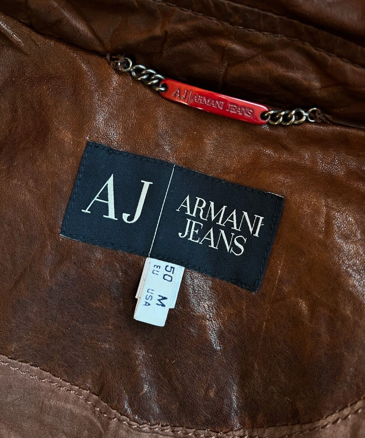 Armani Armani Leather Jacket Size US M / EU 48-50 / 2 - 13 Thumbnail