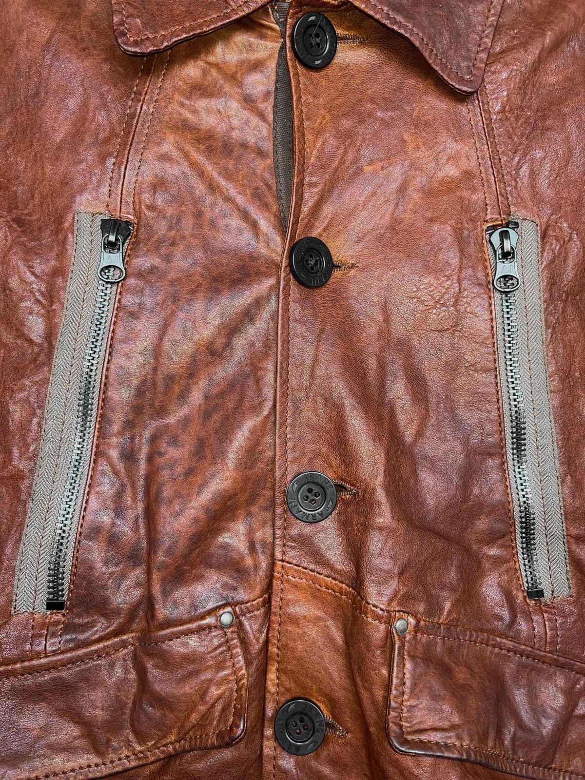 Armani Armani Leather Jacket Size US M / EU 48-50 / 2 - 8 Thumbnail
