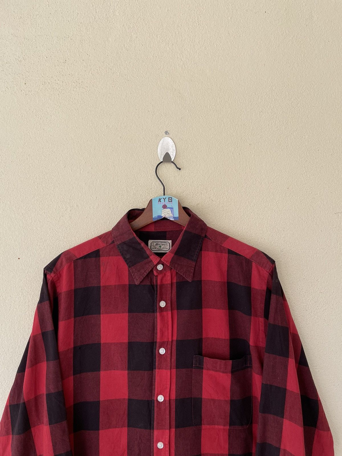 Japanese Brand × Vintage VINTAGE MARLOND PLAID TARTAN FLANNEL Size US M / EU 48-50 / 2 - 3 Thumbnail