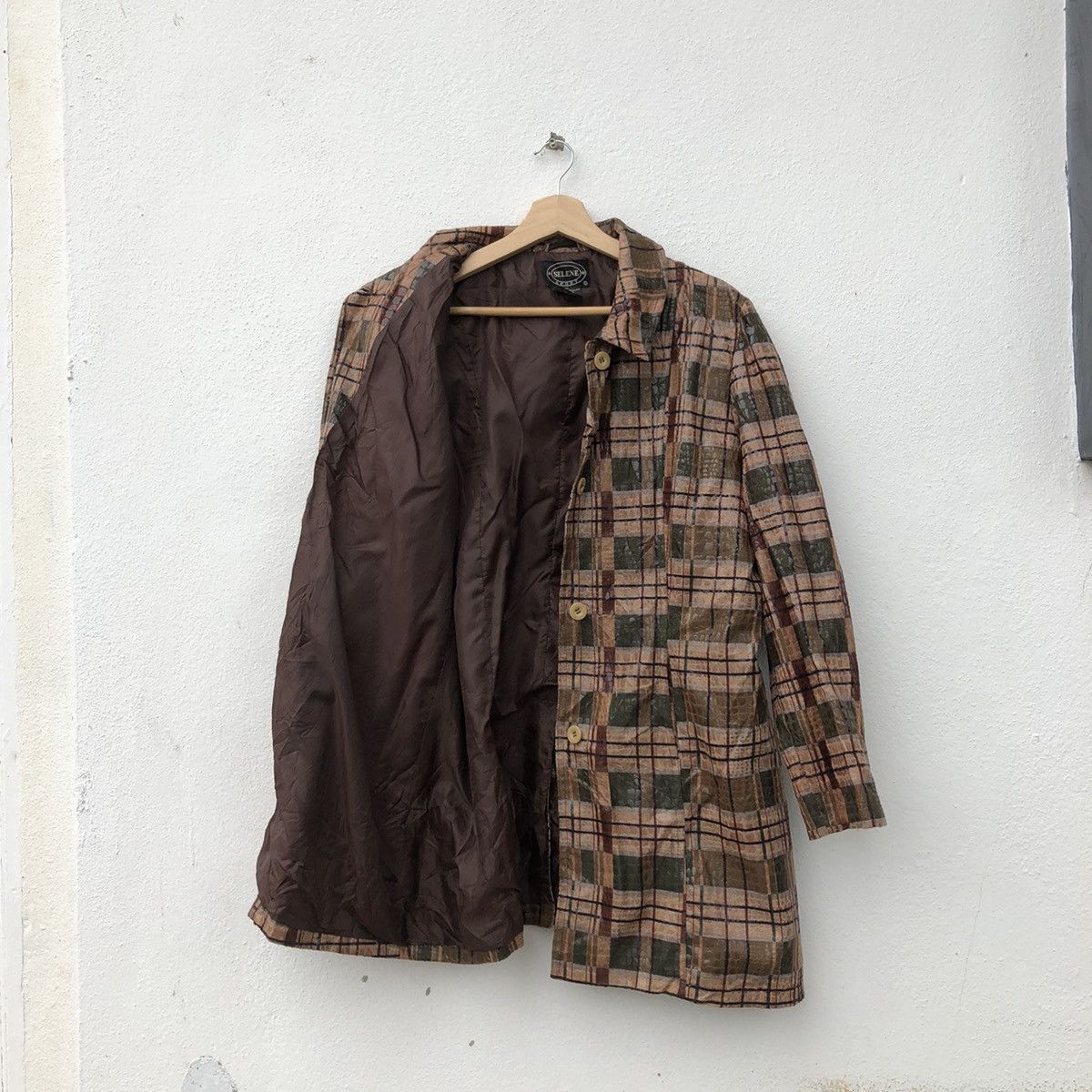 SELENE SPORT POLYVINYL CHLORIDE TARTAN DESIGN JACKET - Main Image