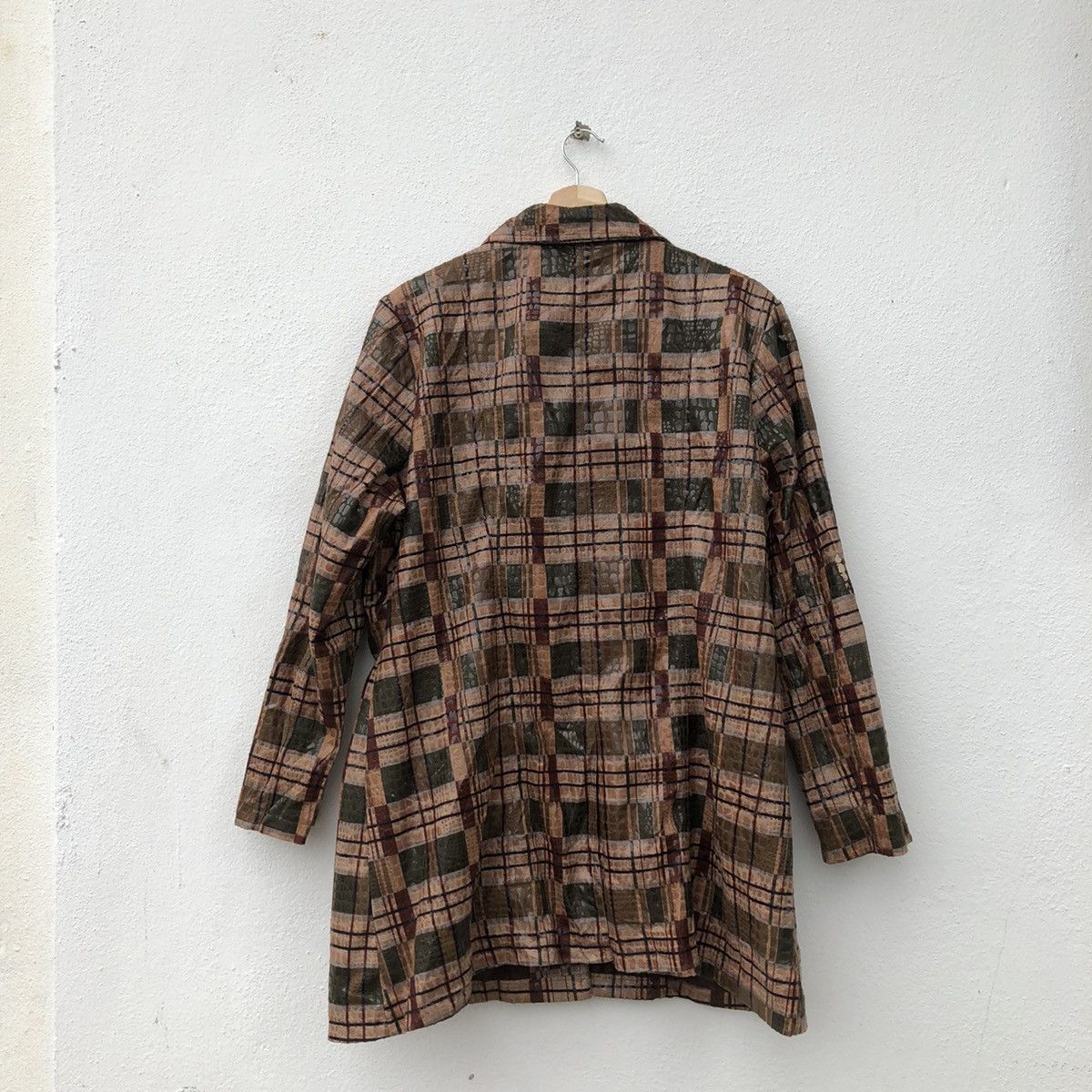 Japanese Brand SELENE SPORT POLYVINYL CHLORIDE TARTAN DESIGN JACKET Size US XL / EU 56 / 4 - 6 Thumbnail