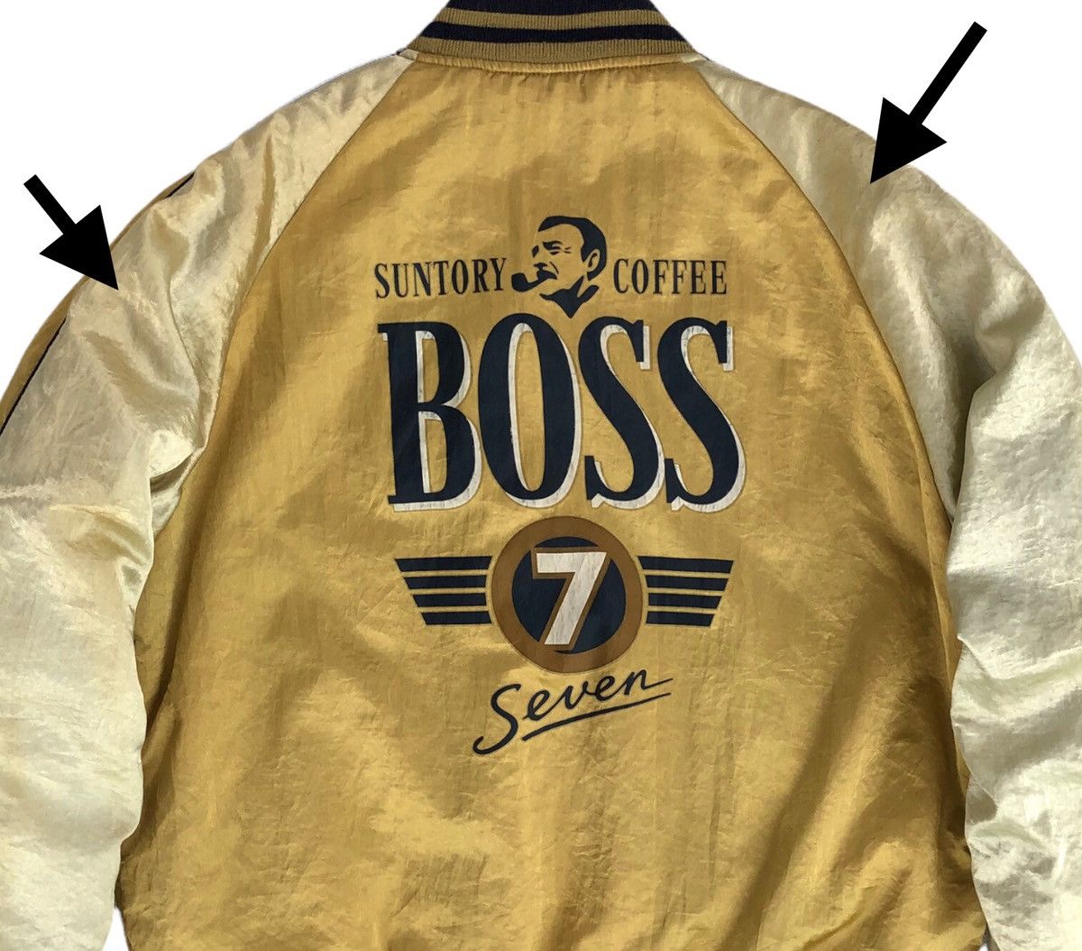 Vintage Vintage Suntory Boss Coffee Reversible Bomber Jacket Size US L / EU 52-54 / 3 - 9 Thumbnail