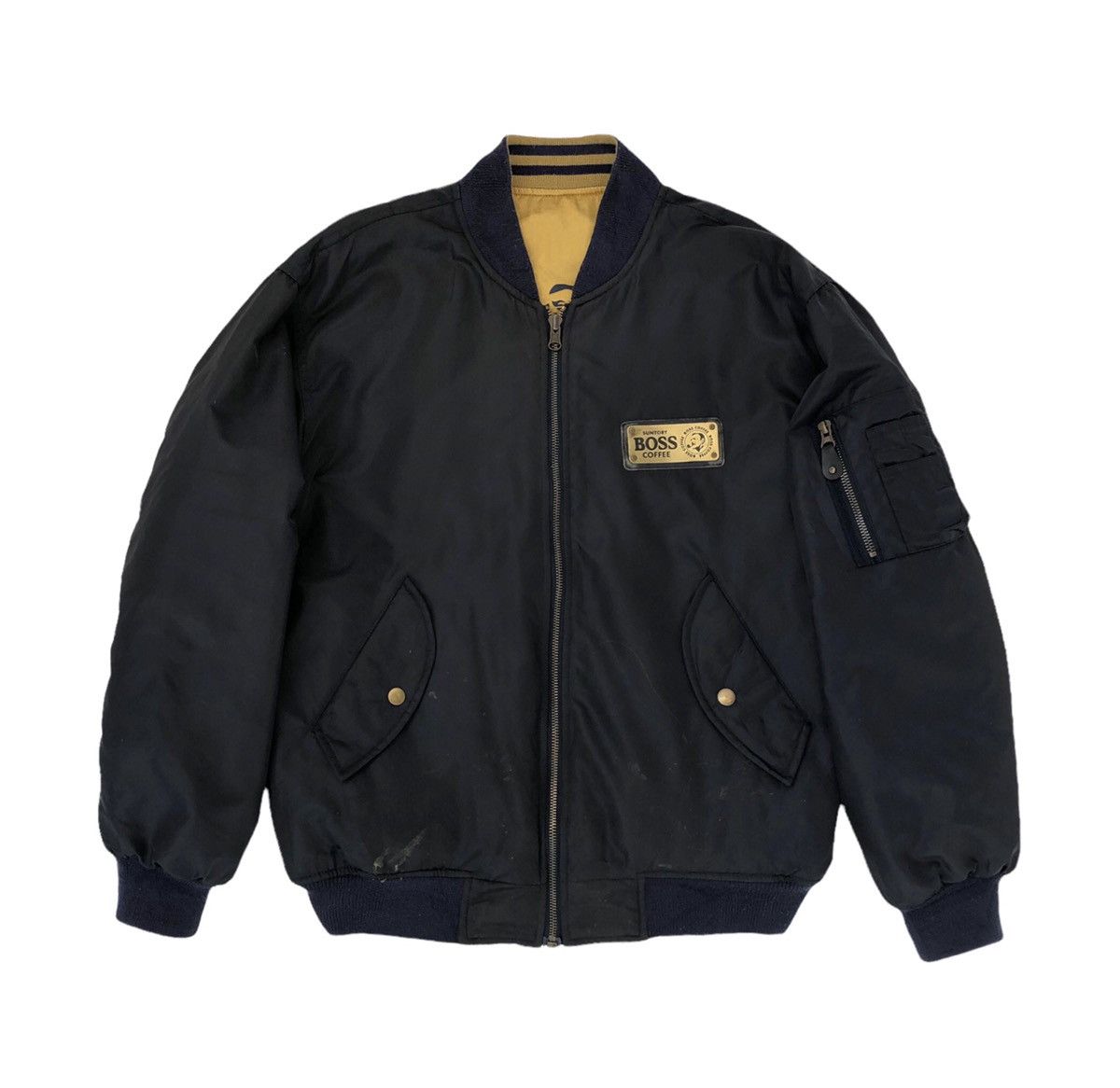 Vintage Vintage Suntory Boss Coffee Reversible Bomber Jacket Size US L / EU 52-54 / 3 - 10 Thumbnail