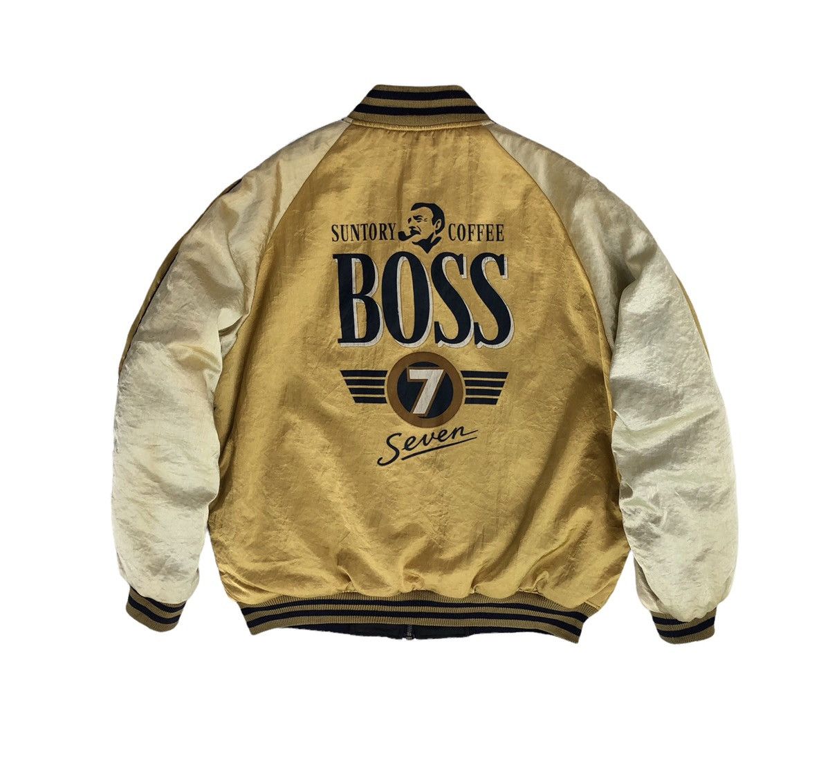 Vintage Vintage Suntory Boss Coffee Reversible Bomber Jacket Size US L / EU 52-54 / 3 - 4 Thumbnail