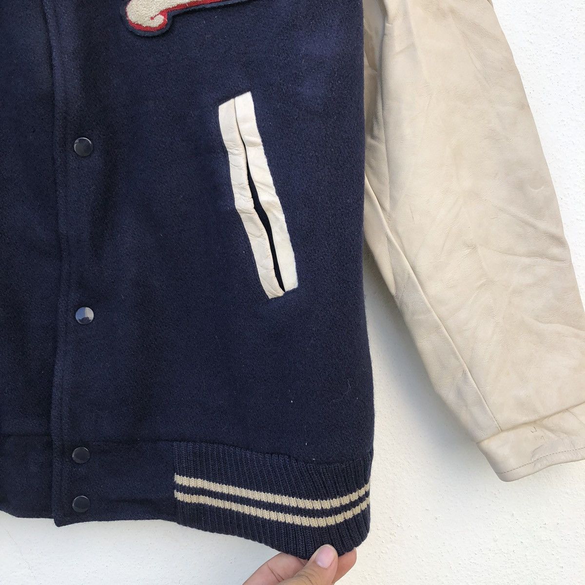 Blue Blue Japan HR MARKET BY BLUE BLUE JAPAN VARSITY JACKET LEATHER SLEEVE Size US M / EU 48-50 / 2 - 6 Thumbnail