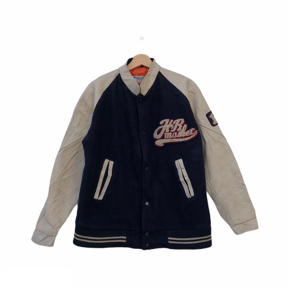 Blue Blue Japan HR MARKET BY BLUE BLUE JAPAN VARSITY JACKET LEATHER SLEEVE Size US M / EU 48-50 / 2 - 1 Thumbnail