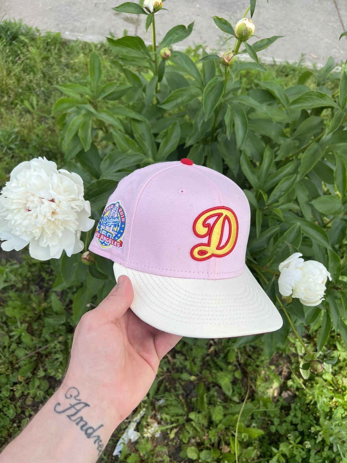 New Era Fitted Hat Pink | Grailed